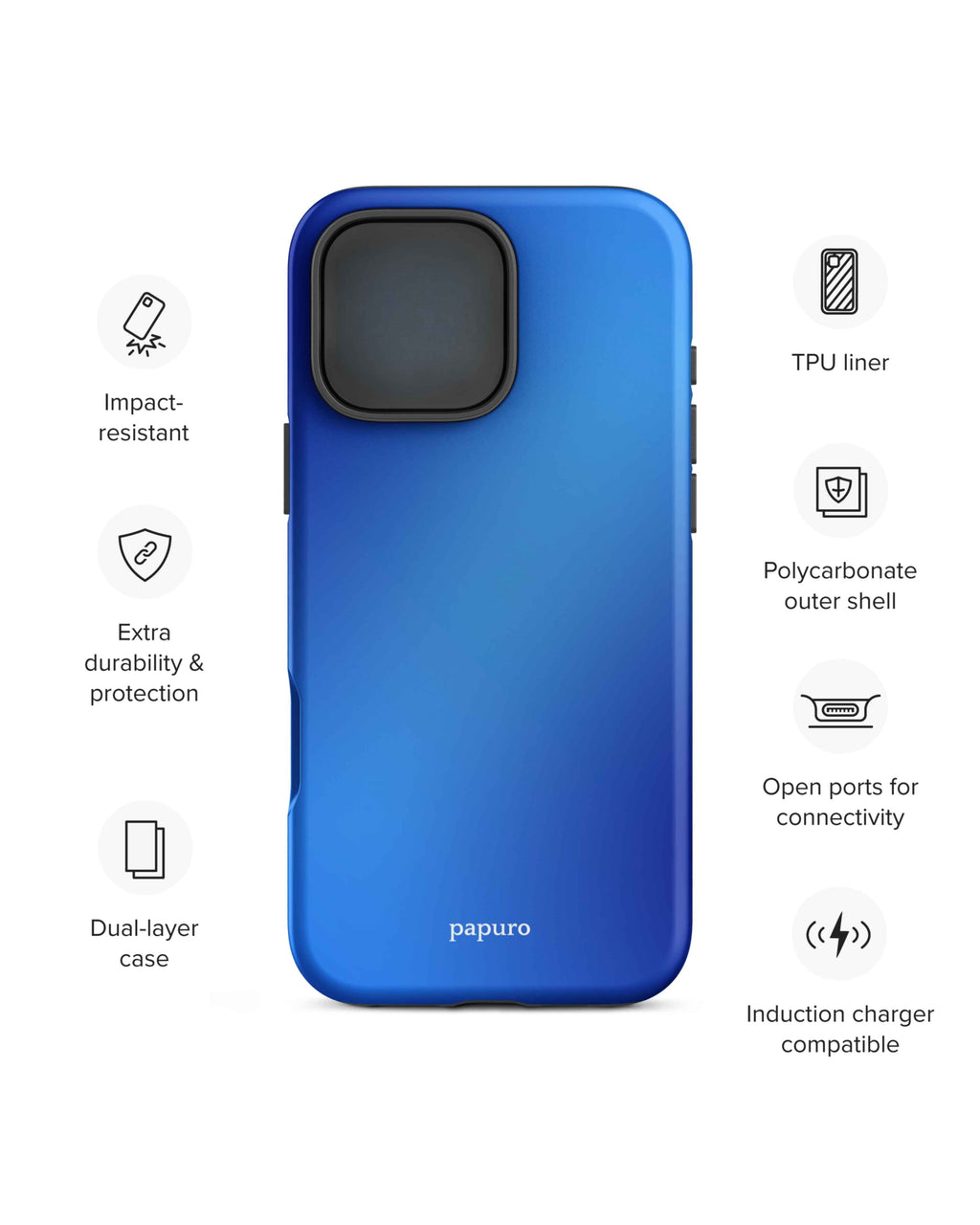 Bleu Mélange iPhone Case