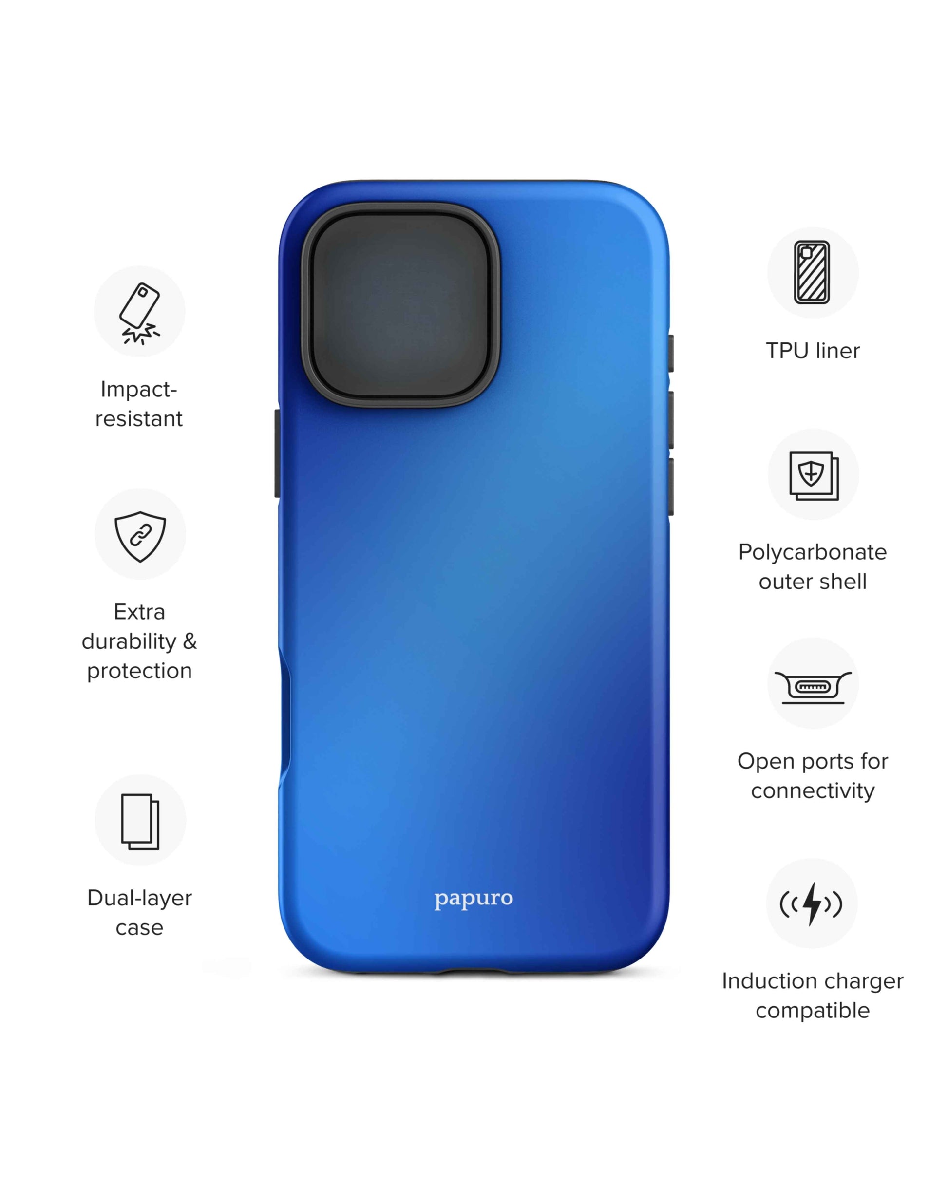 Bleu Mélange iPhone Case