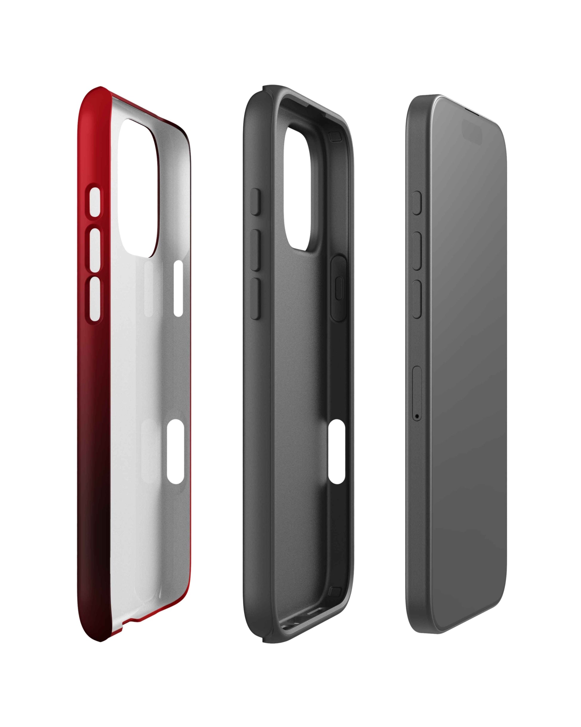 Rouge Noir Mélange iPhone Case