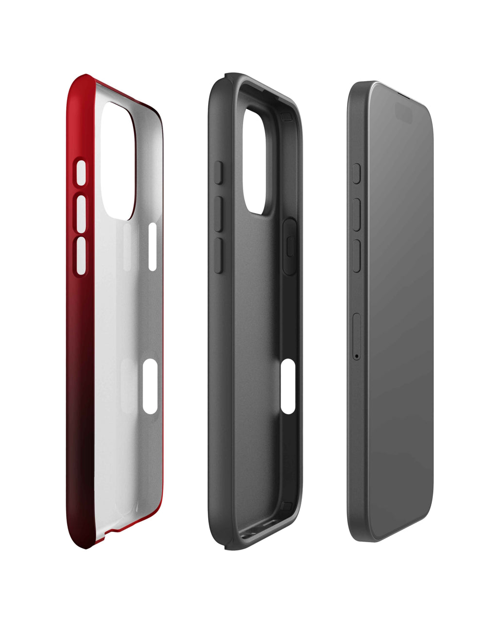 Rouge Noir Mélange iPhone Case