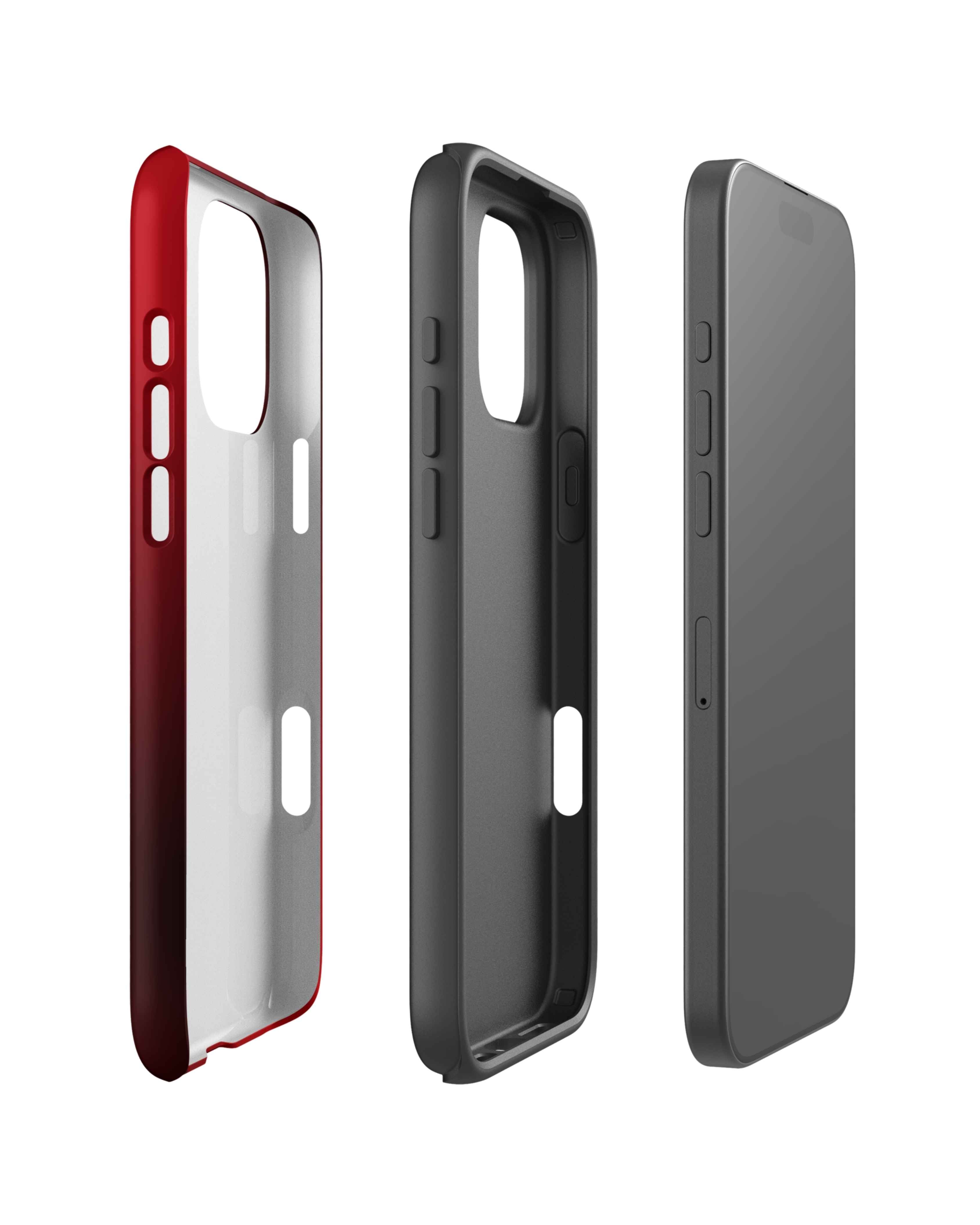 Rouge Noir Mélange iPhone Case