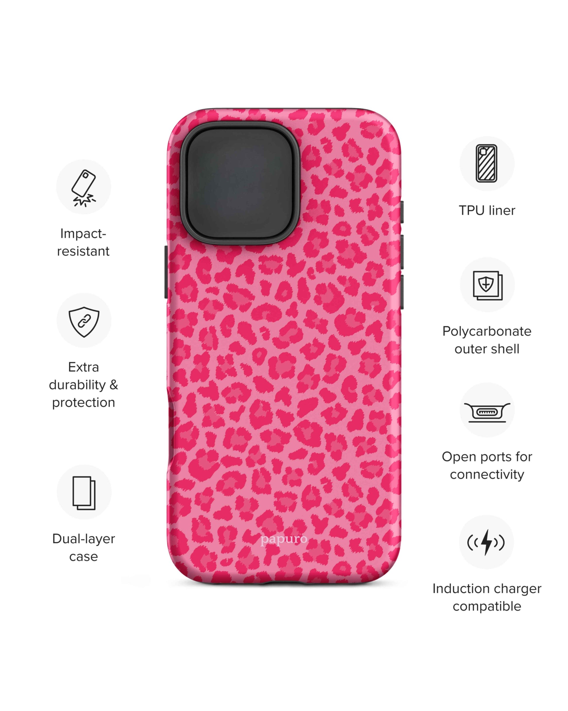 Cheetah Pink iPhone Case