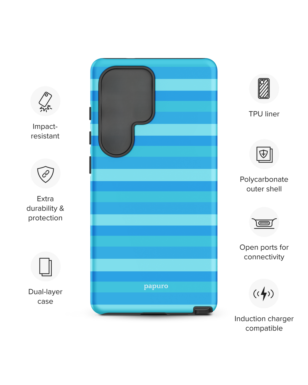 Blue Beach Band Samsung Phone Case