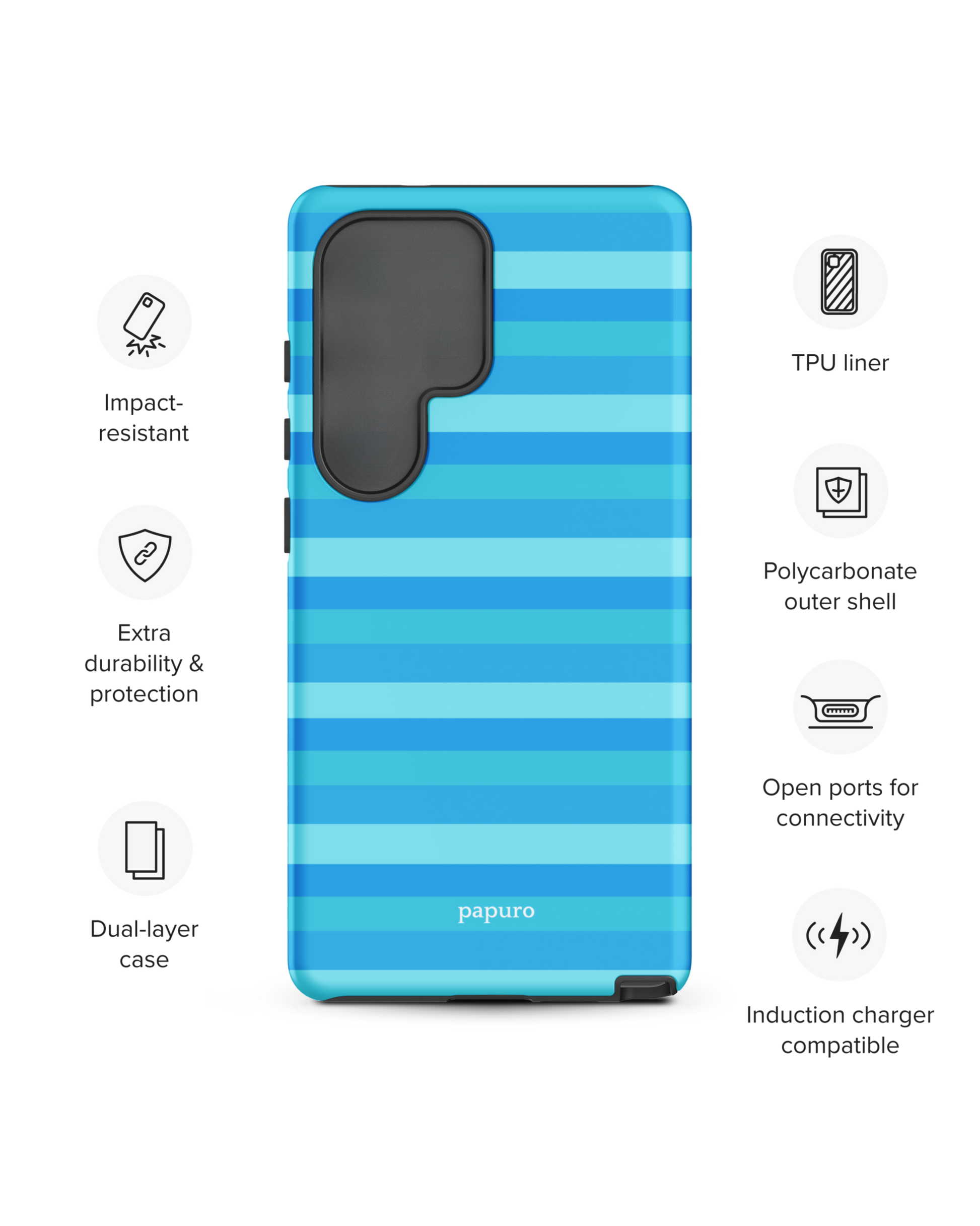 Blue Beach Band Samsung Phone Case