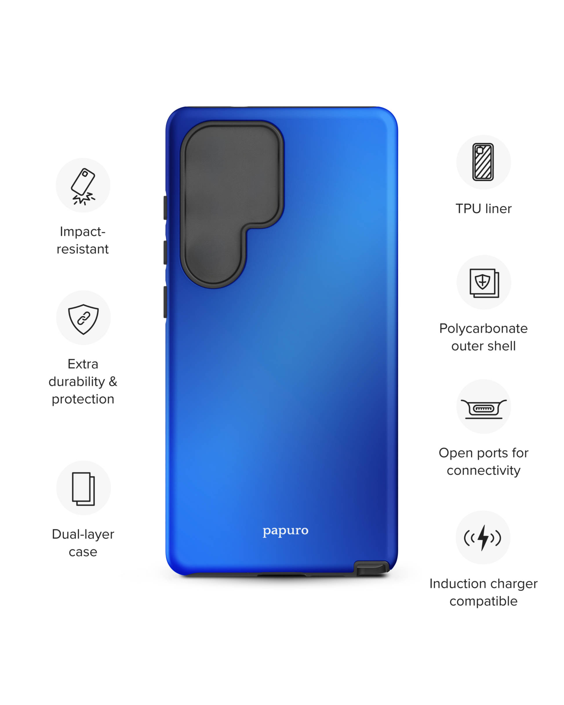 Bleu Mélange Samsung Phone Case