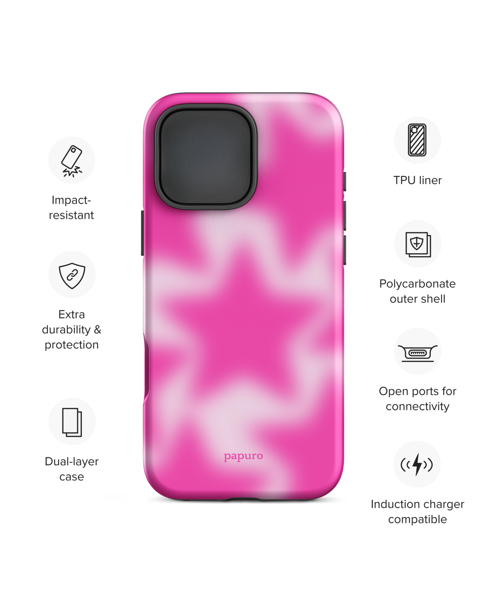 PinkStar iPhone Case