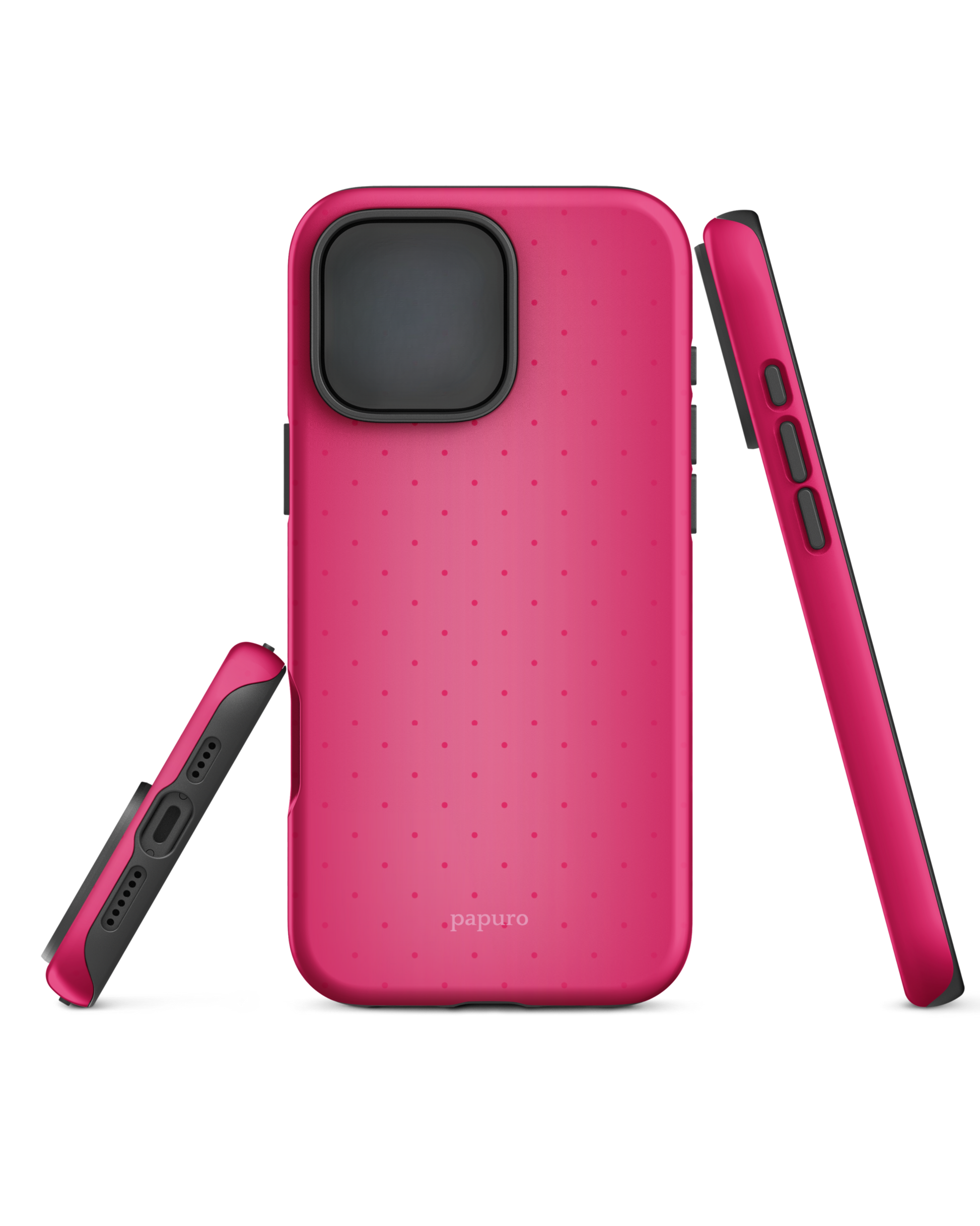 Polka Pink iPhone Case