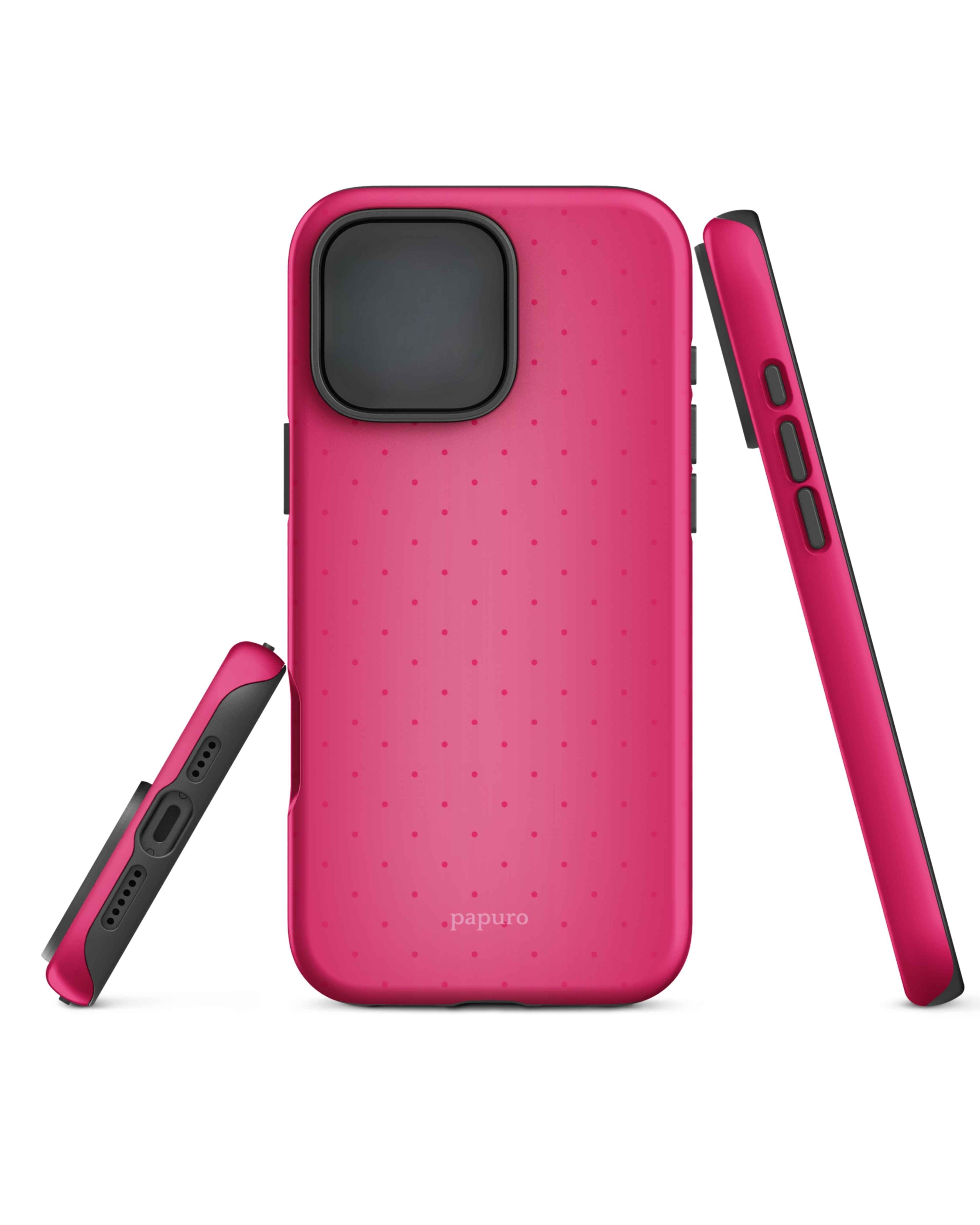 Polka Pink iPhone Case