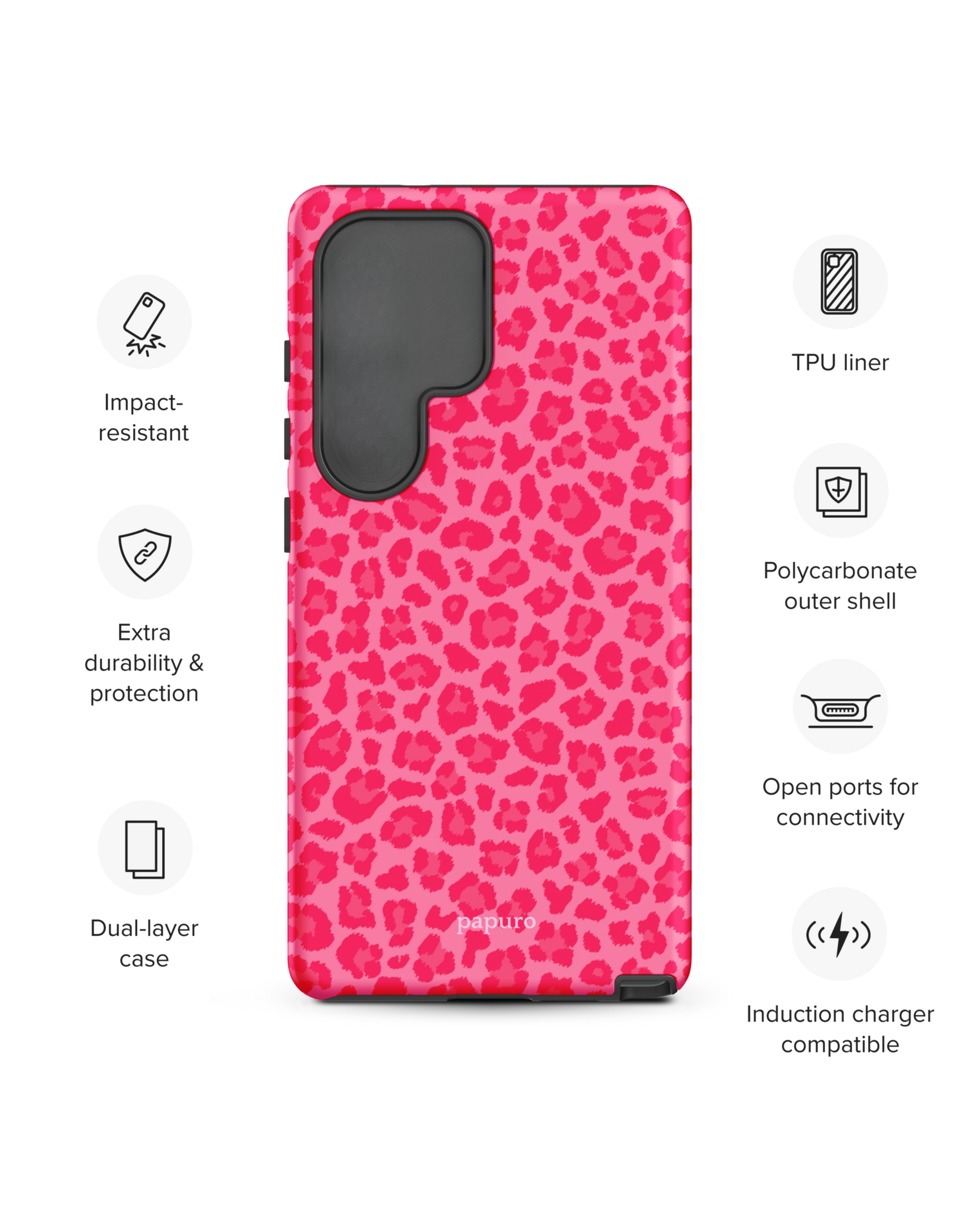Cheetah Pink Samsung Phone Case