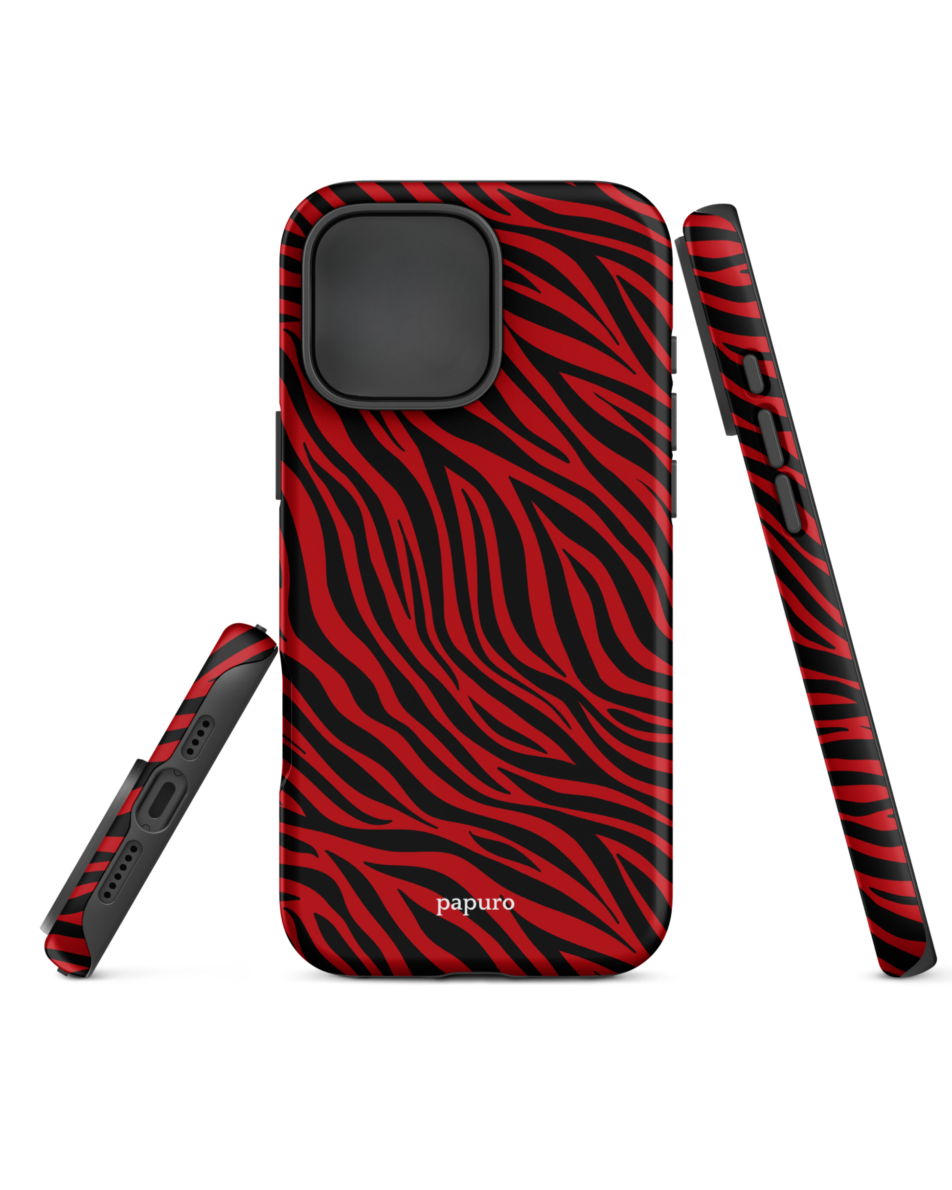 Striped Red iPhone Case