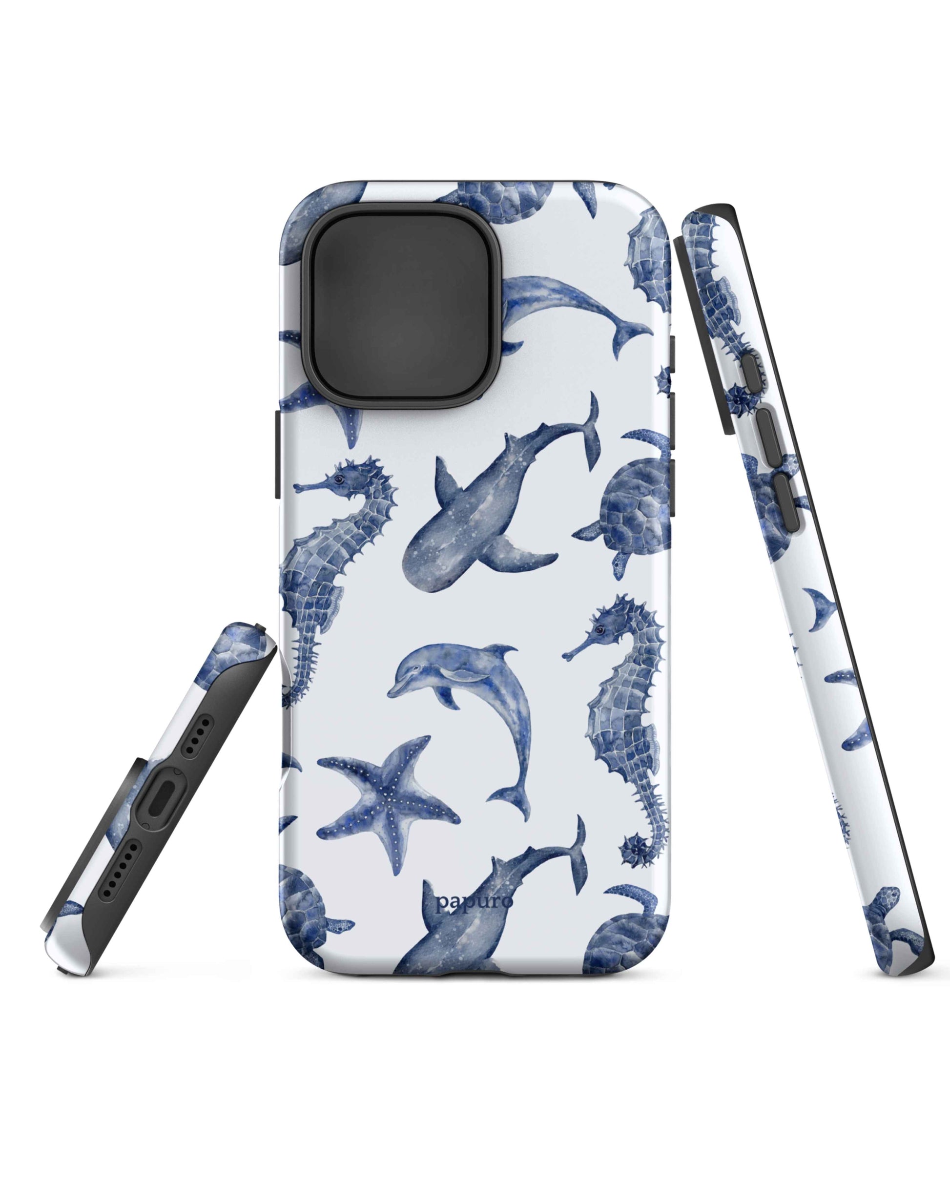 Blue Sea Creatures iPhone Case