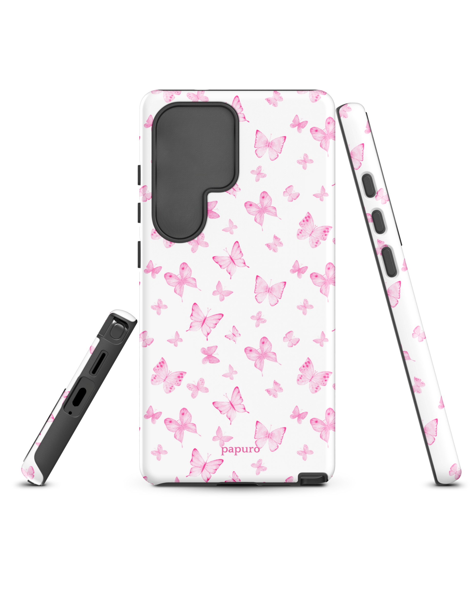 Pink Butterflies Samsung Phone Case