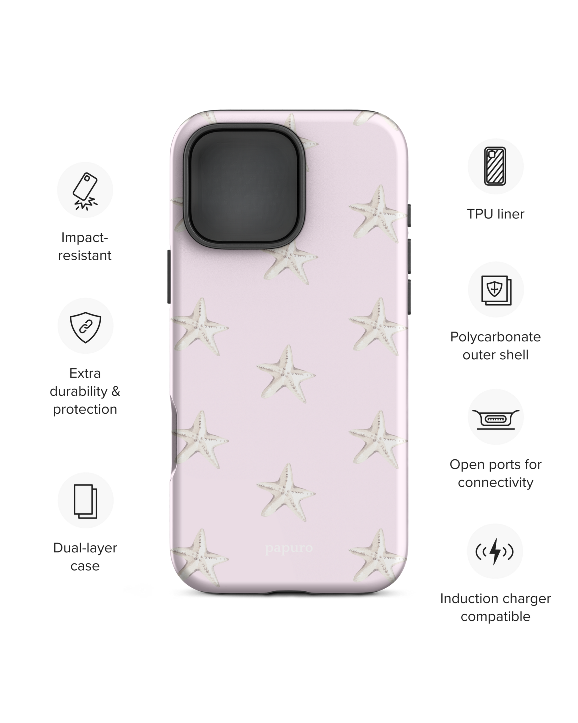 Pink Seashell iPhone Case