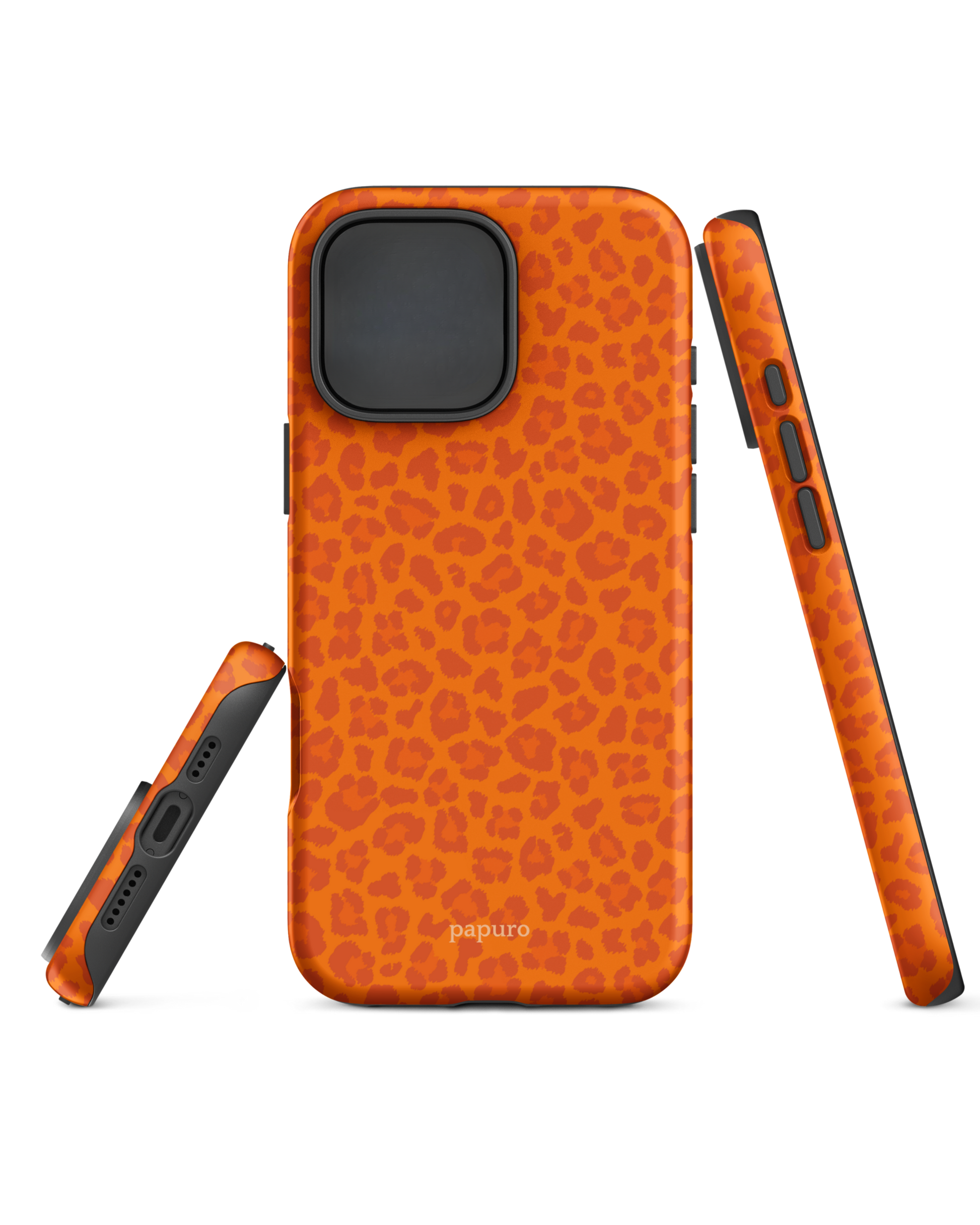 Cheetah Orange iPhone Case