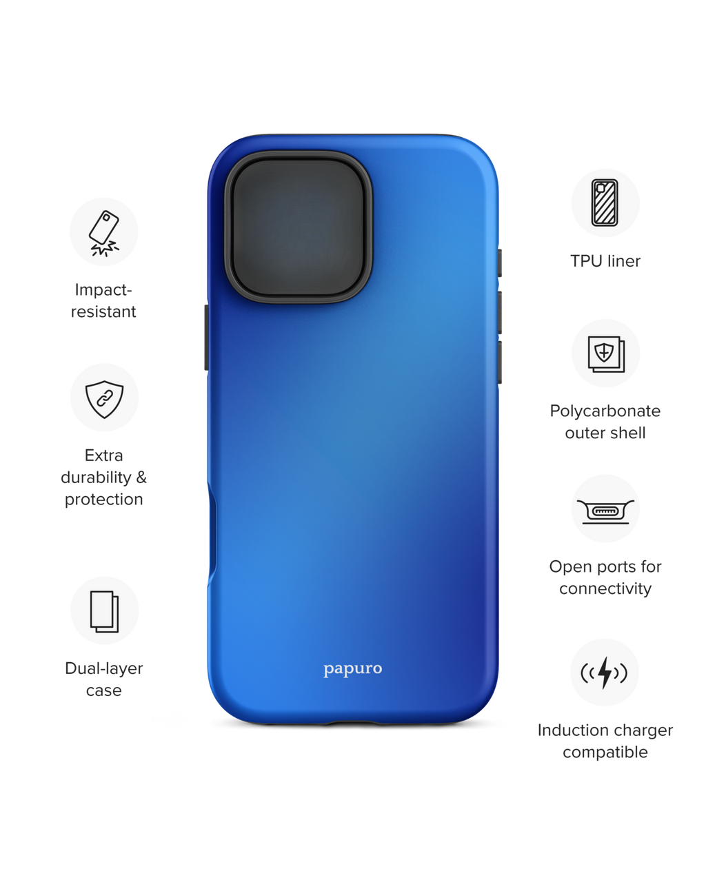 Bleu Mélange iPhone Case