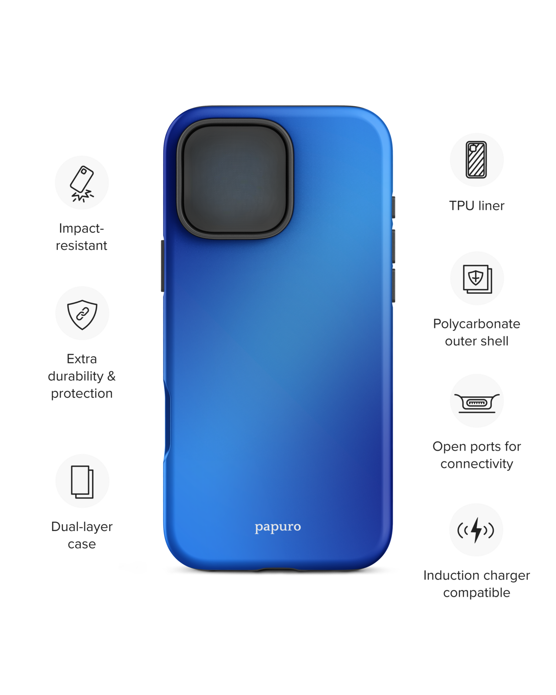 Bleu Mélange iPhone Case