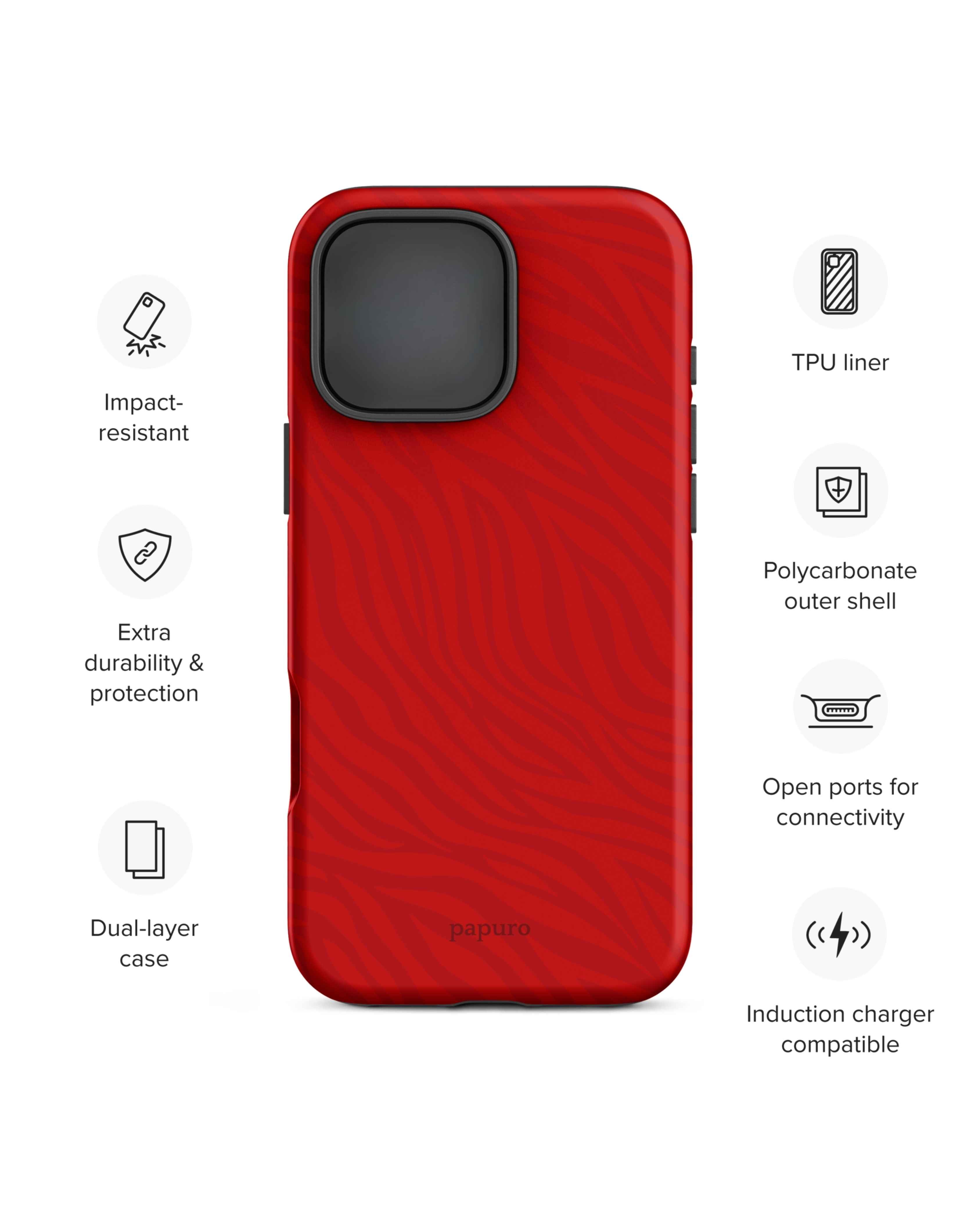 Striped Rouge iPhone Case