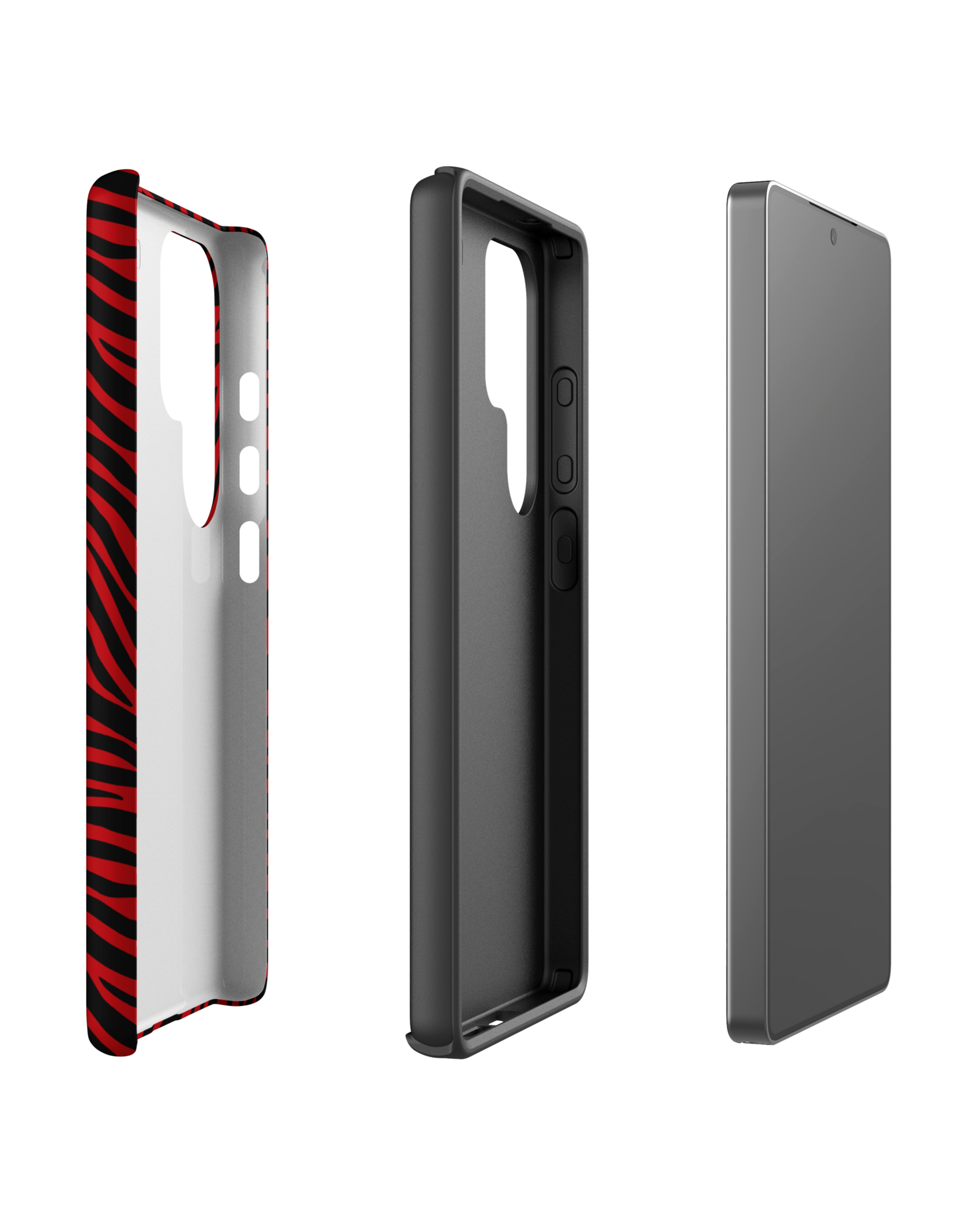 Striped Red Samsung Phone Case