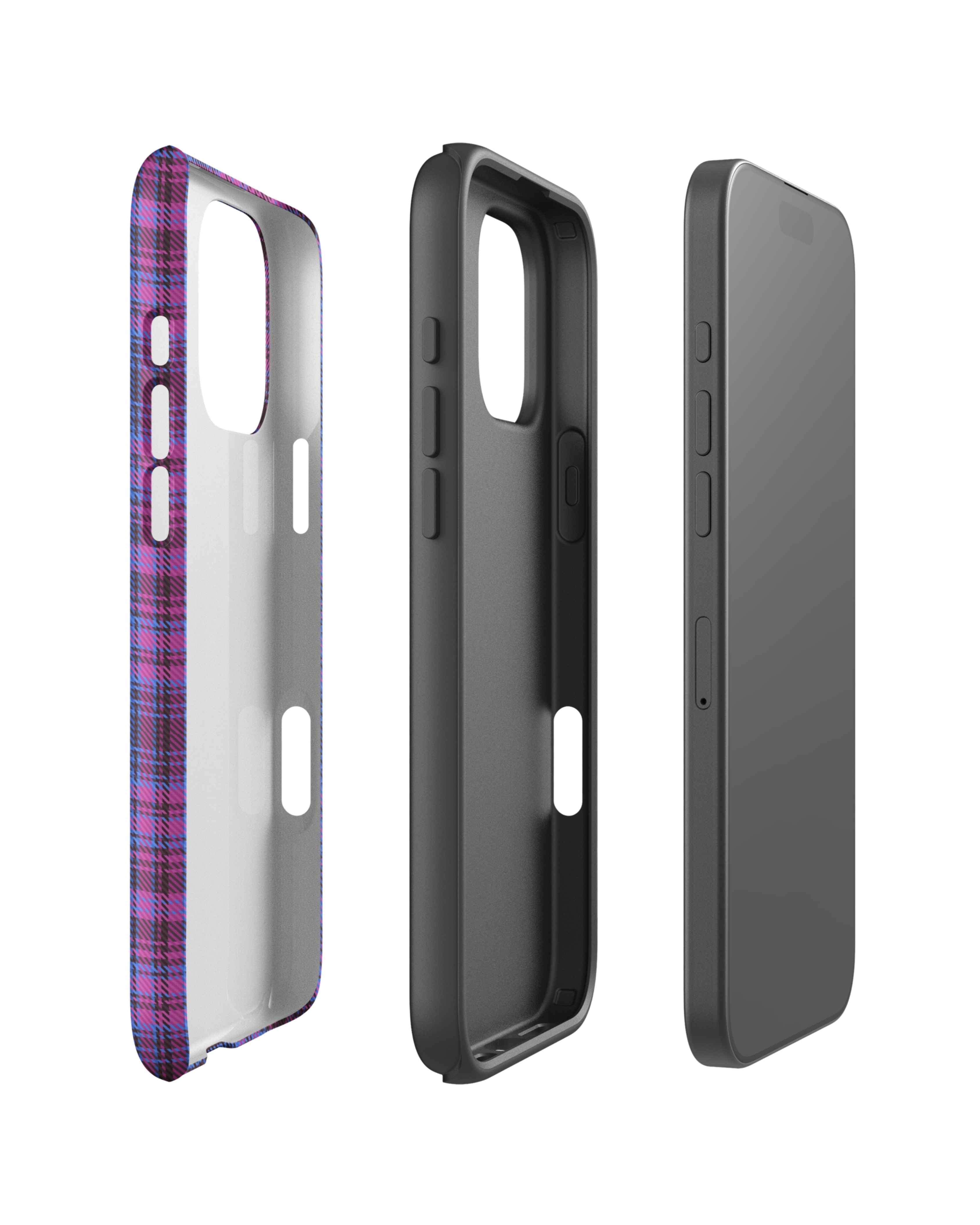 Purple Plaid iPhone Case