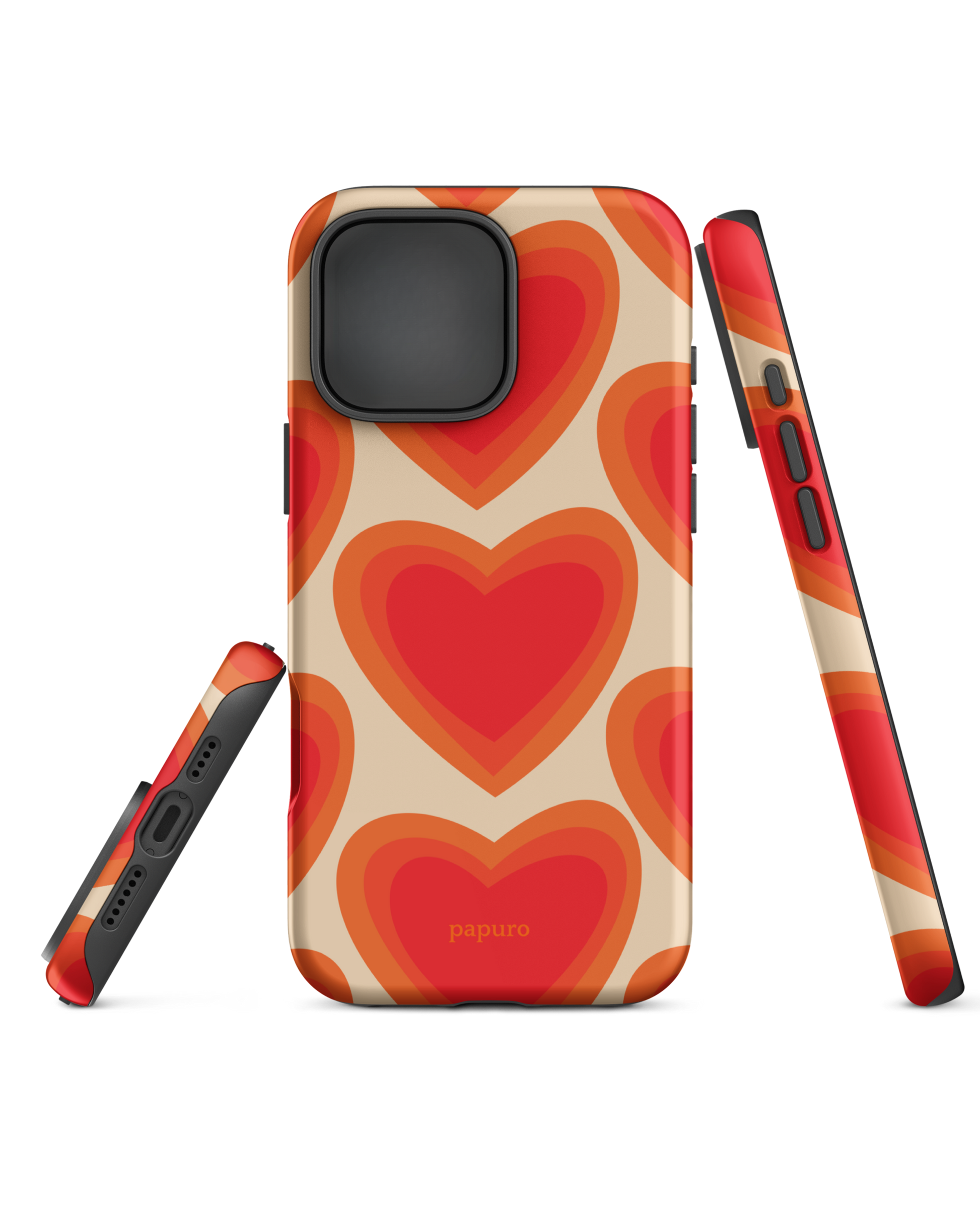 Sunset Hearts iPhone Case