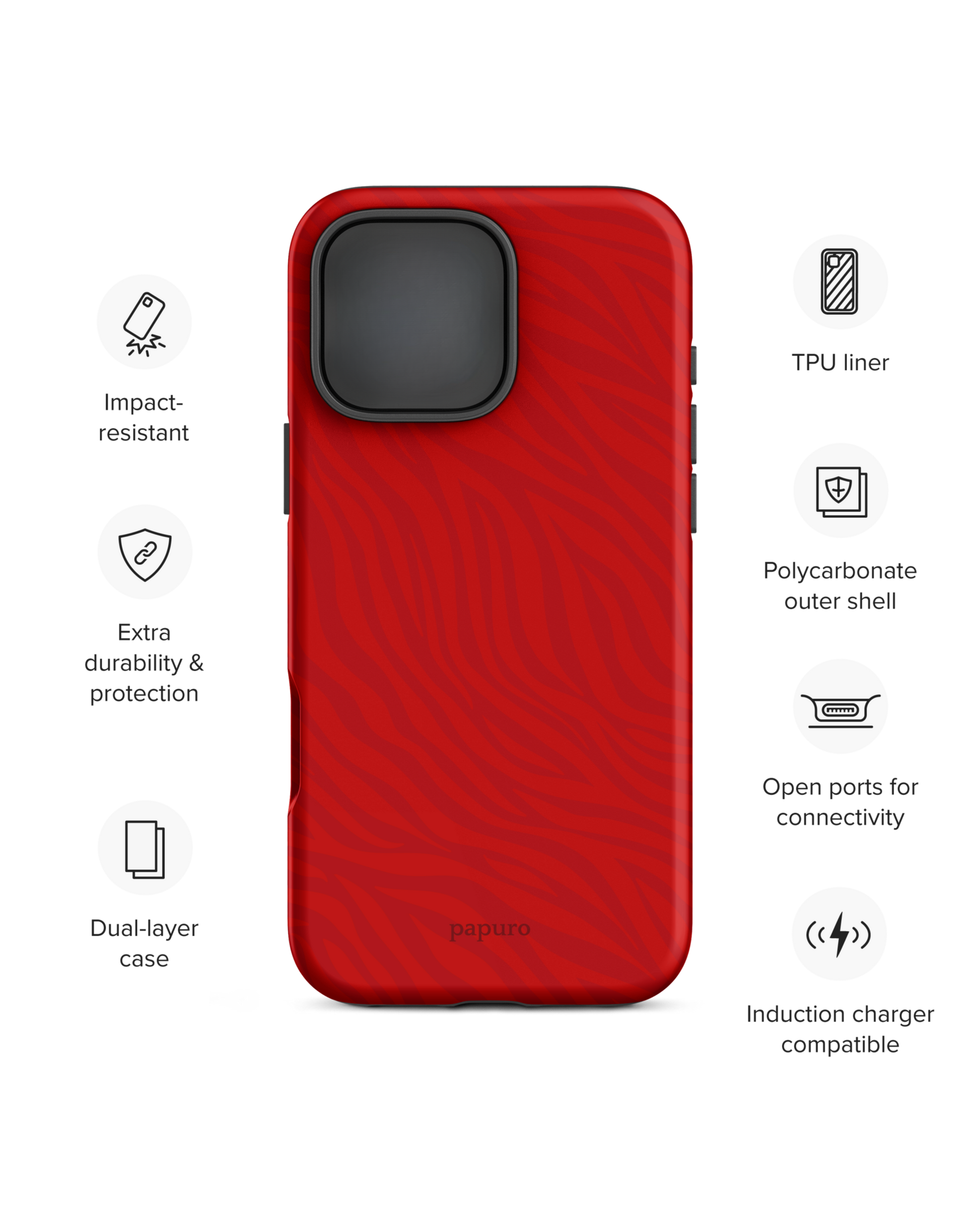 Striped Rouge iPhone Case