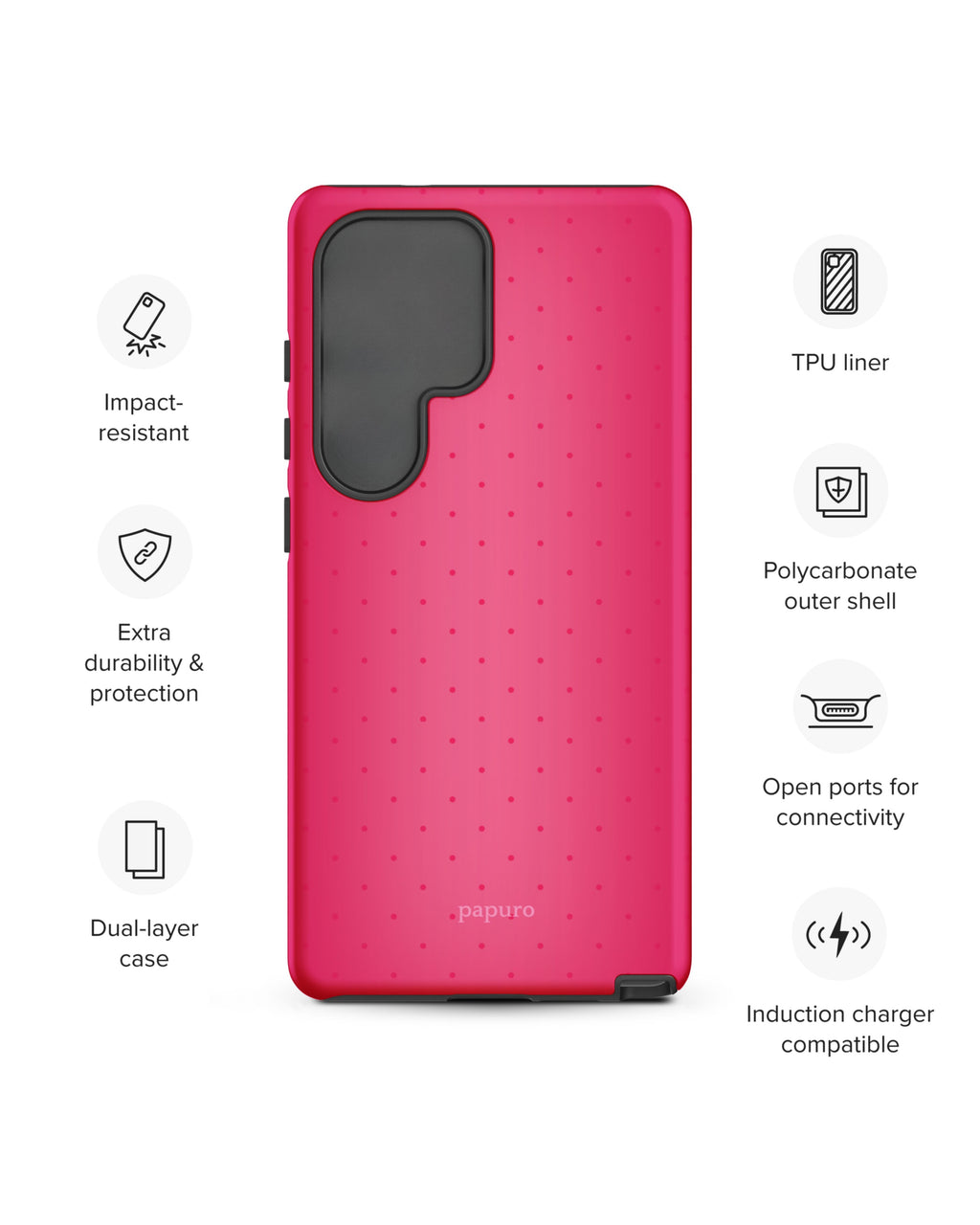Polka Pink Samsung Phone Case