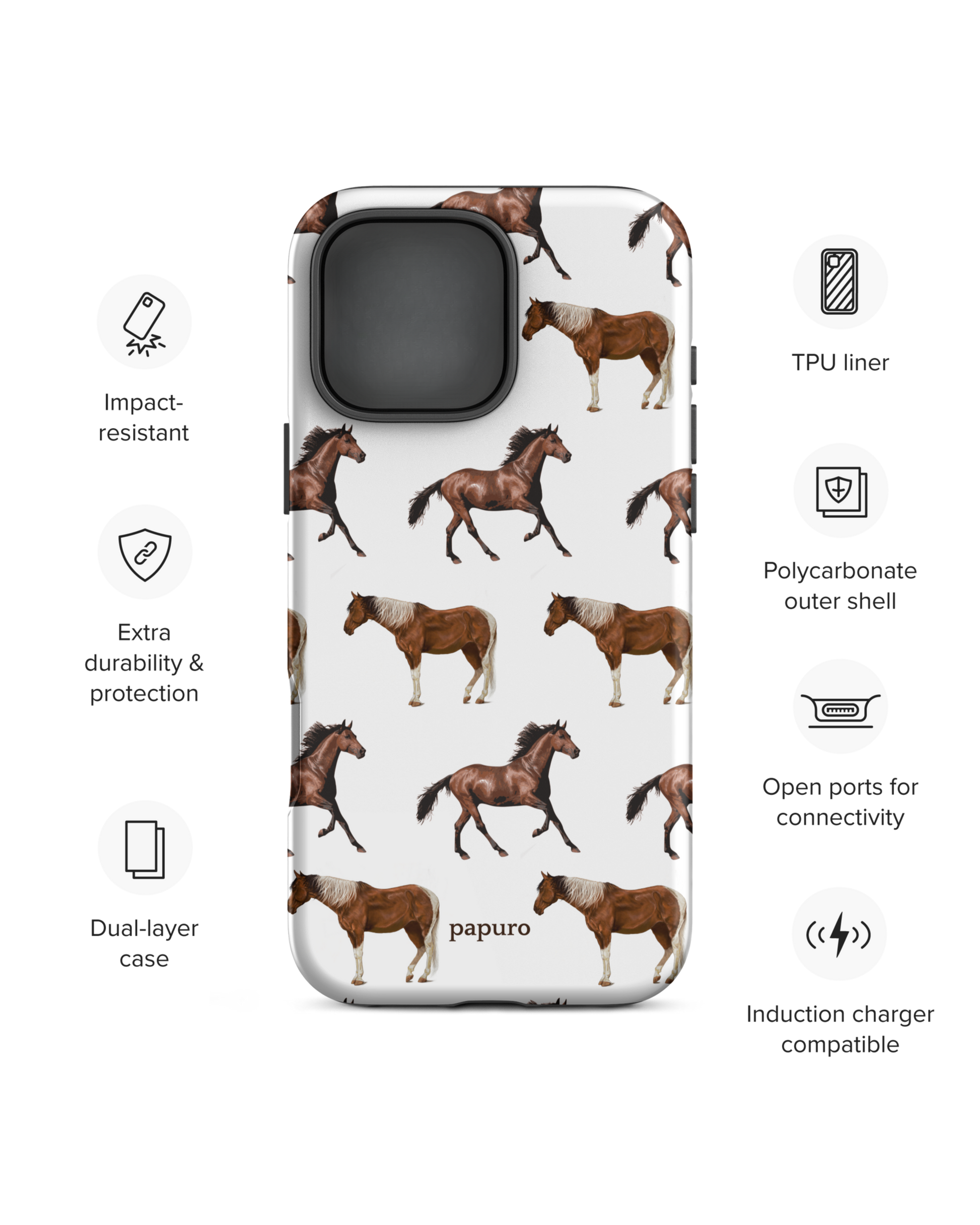 Horsies iPhone Case