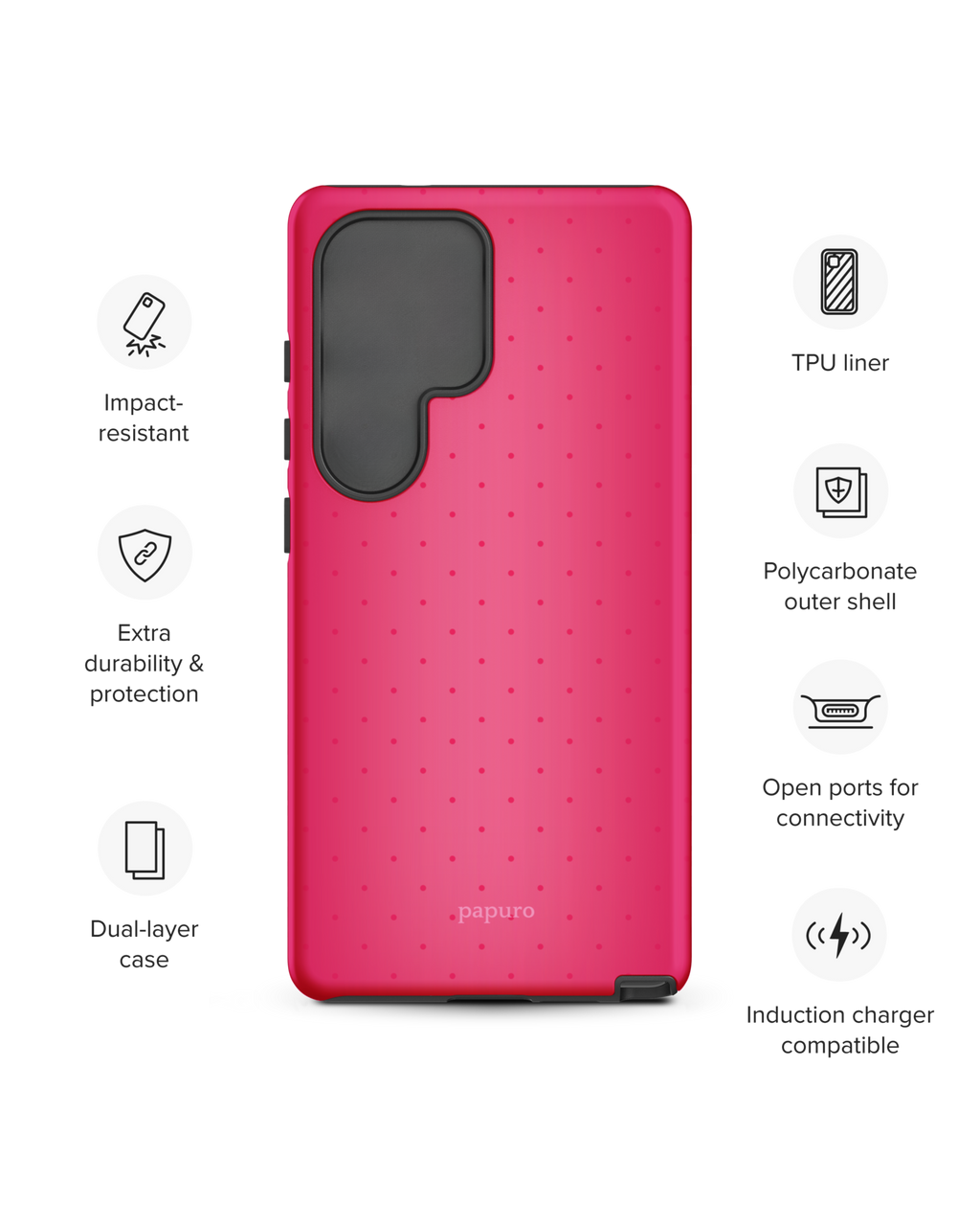 Polka Pink Samsung Phone Case