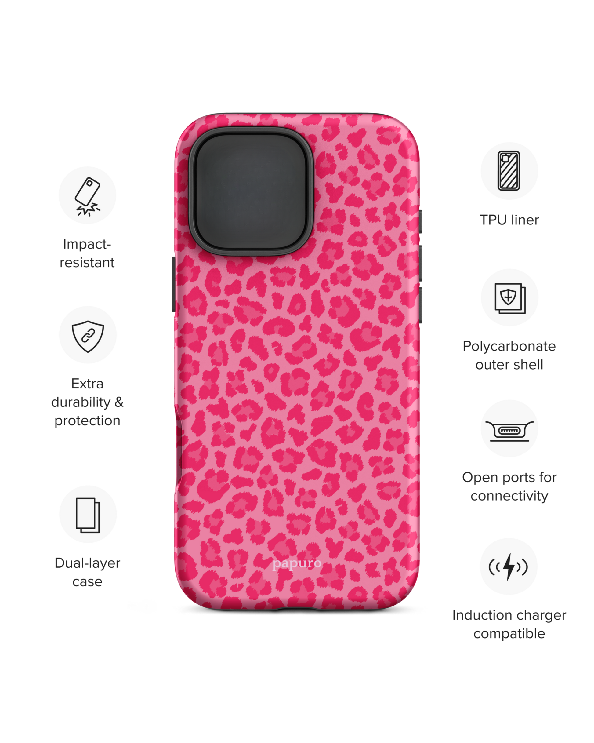 Cheetah Pink iPhone Case