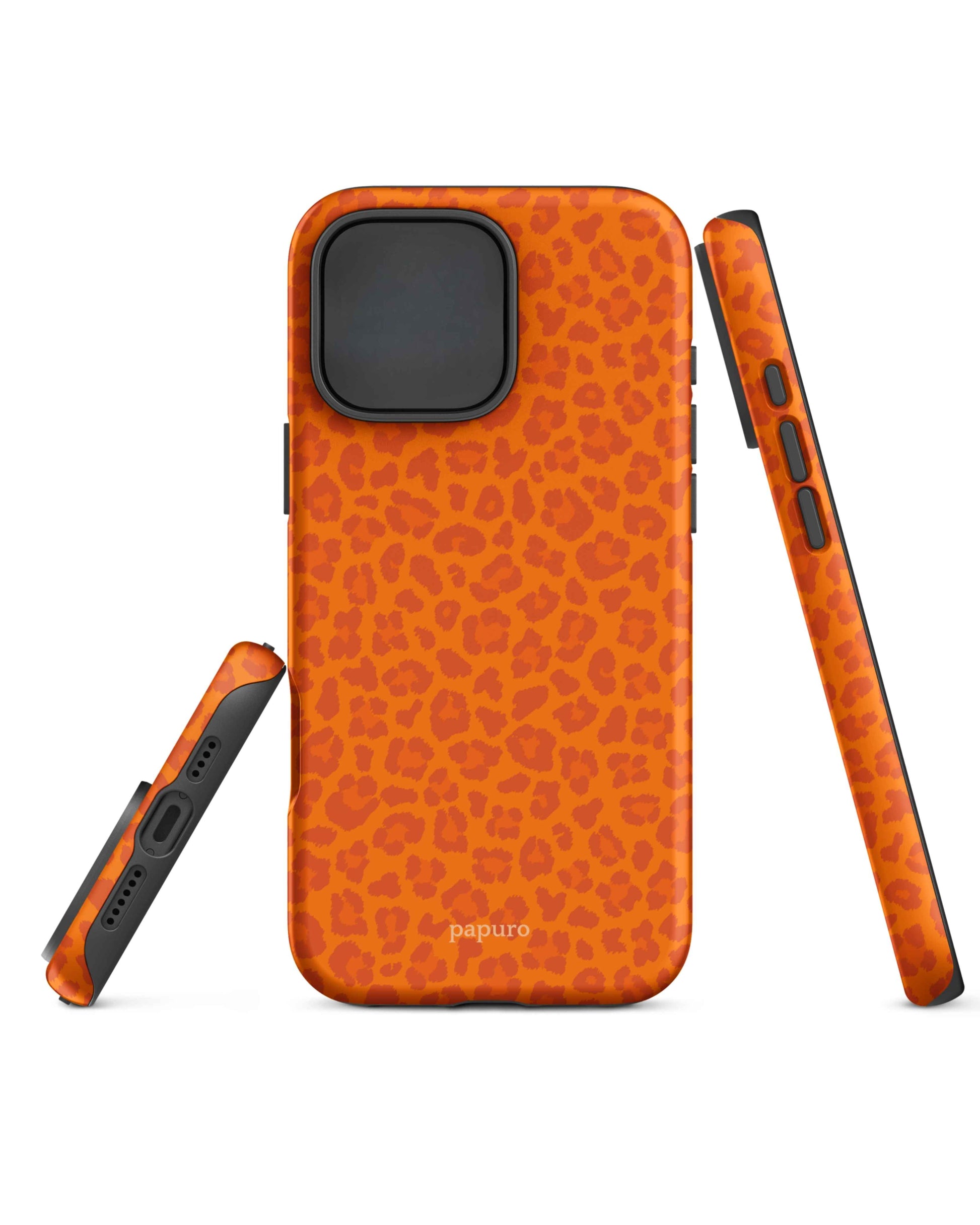 Cheetah Orange iPhone Case