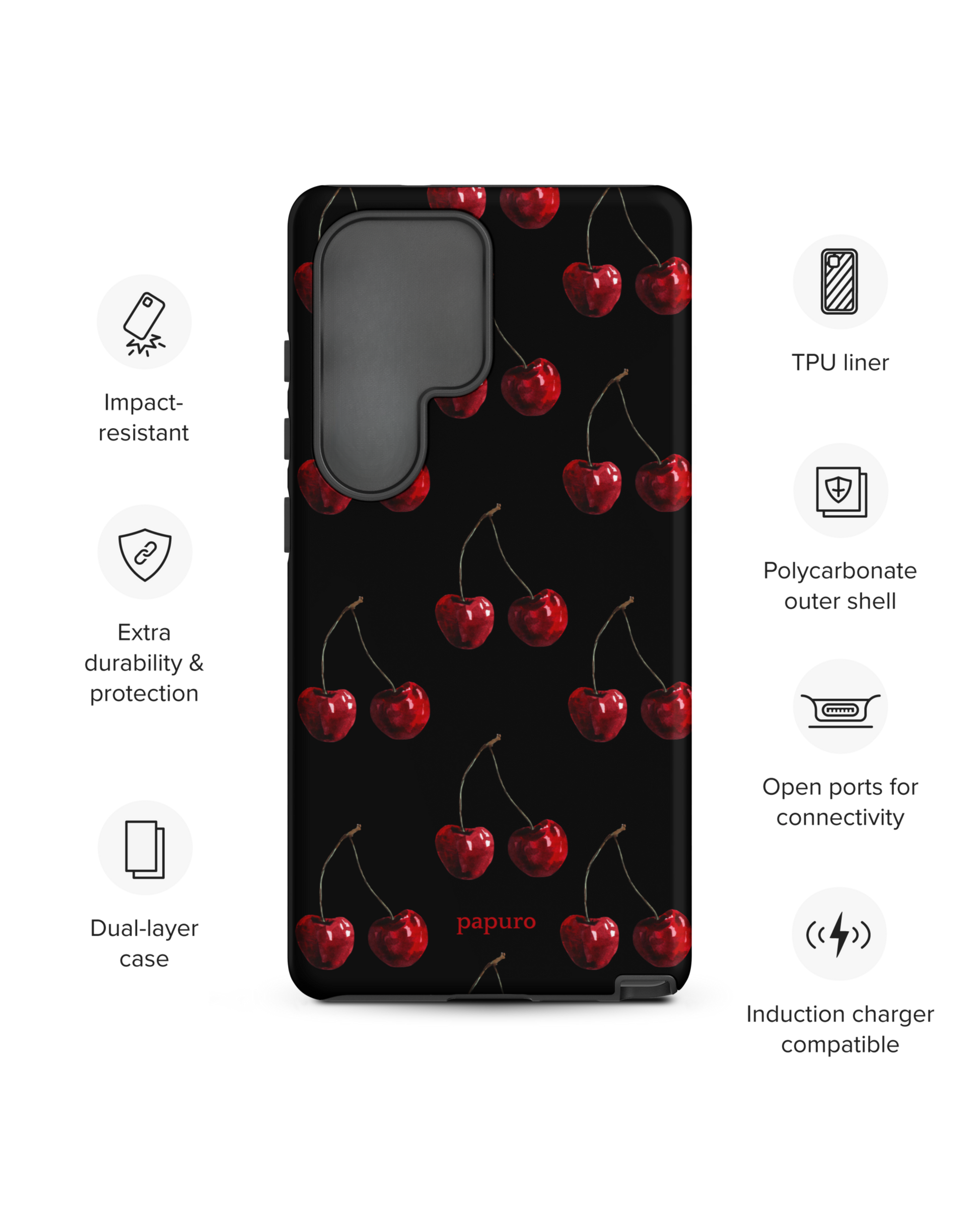 Dark Cherries Samsung Phone Case