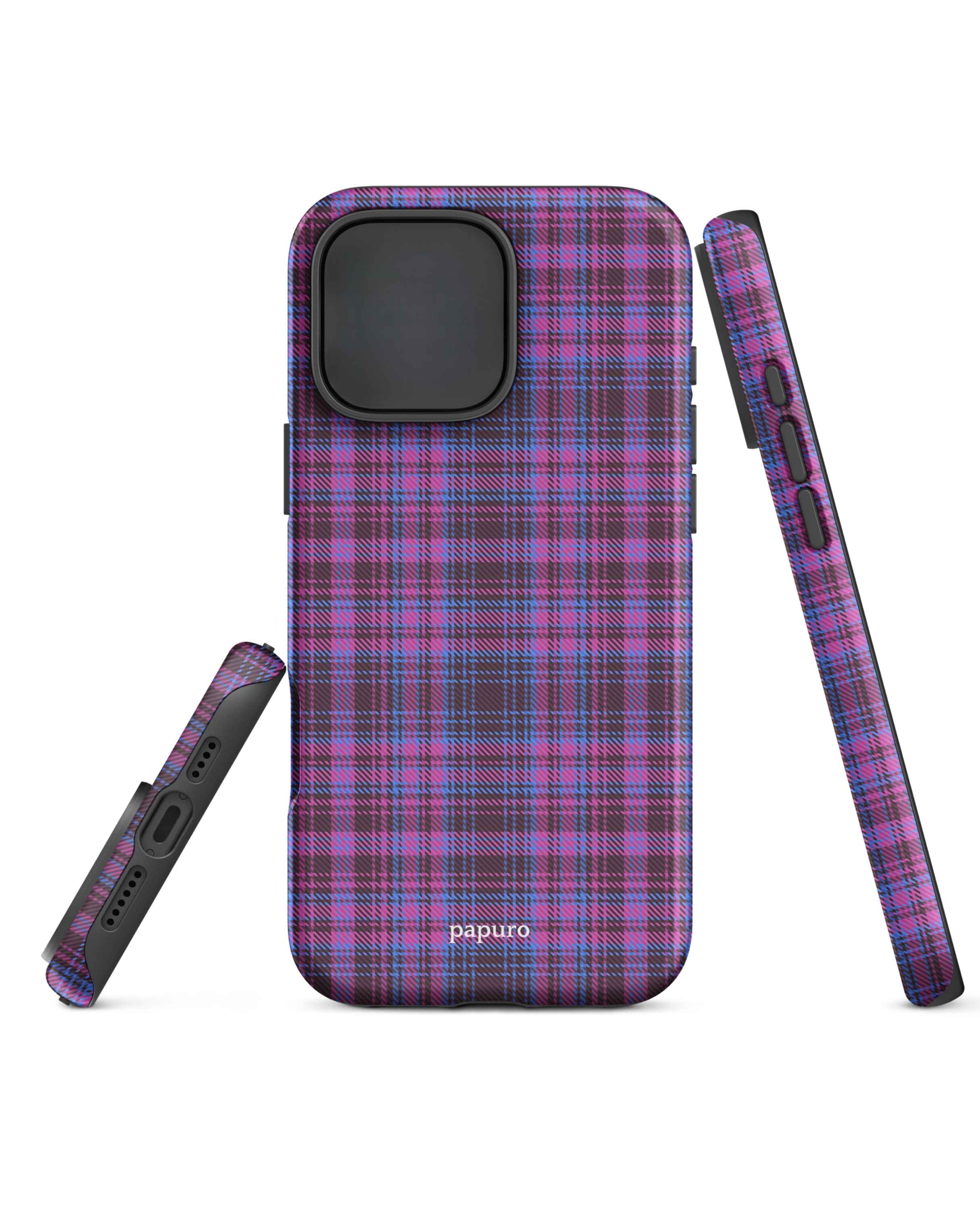Purple Plaid iPhone Case