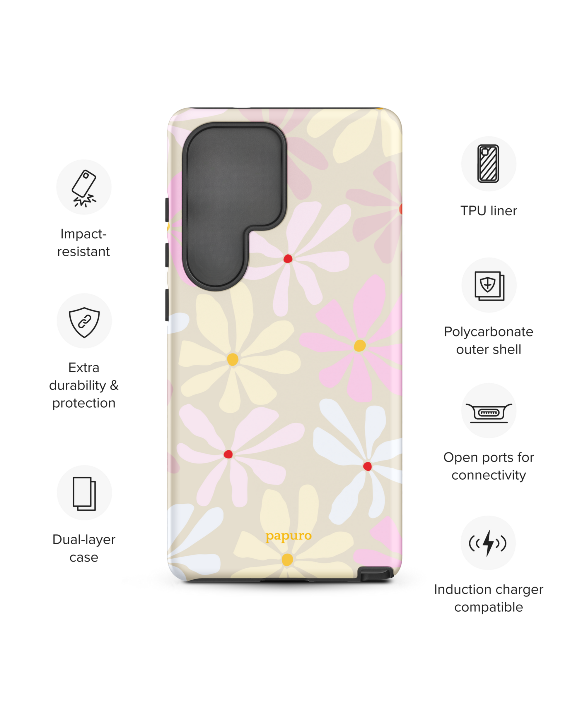 Blooming Beige Samsung Phone Case