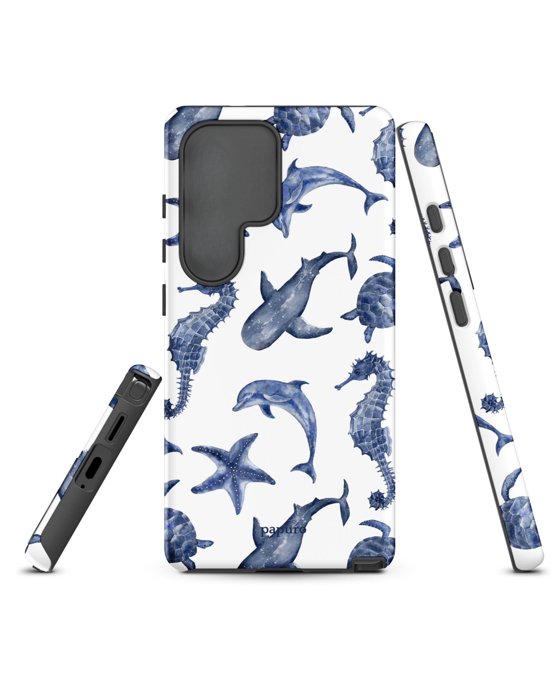 Blue Sea Creatures Samsung Phone Case