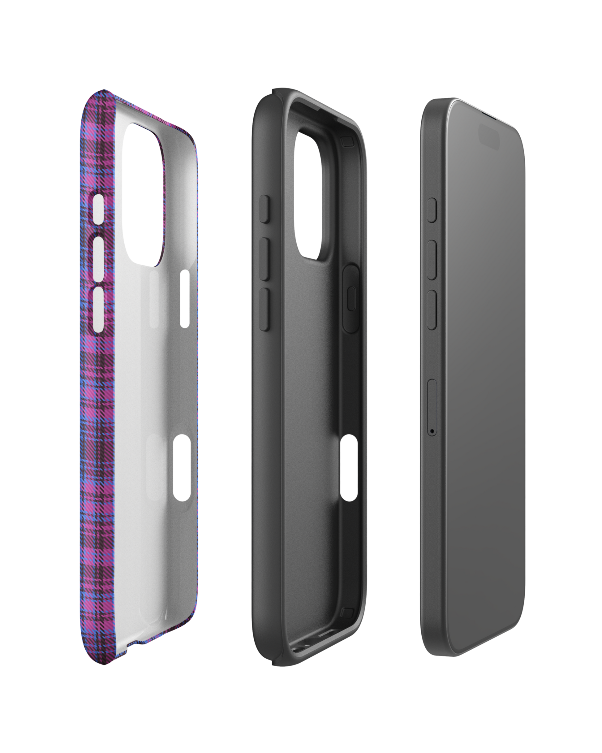 Purple Plaid iPhone Case