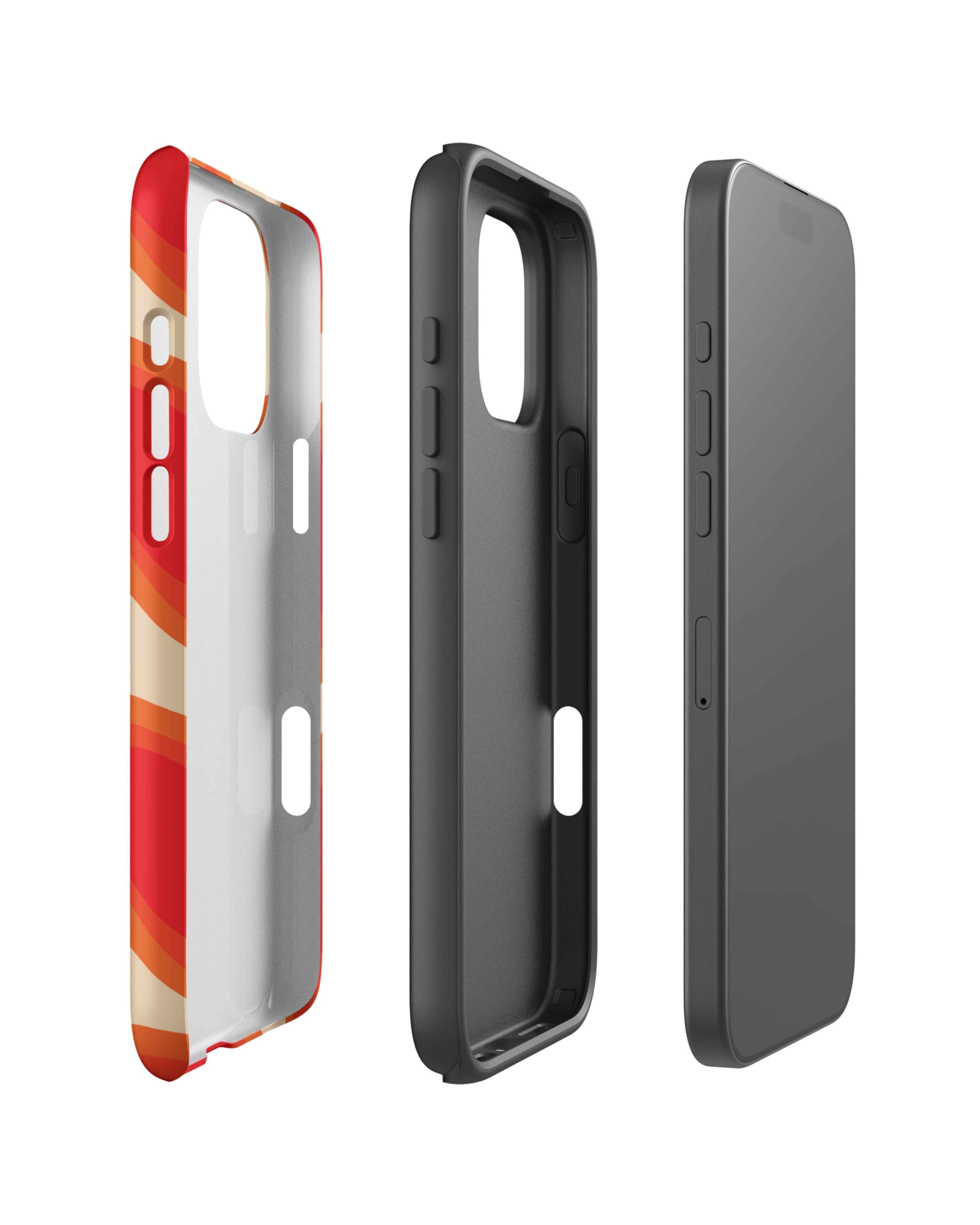 Sunset Hearts iPhone Case