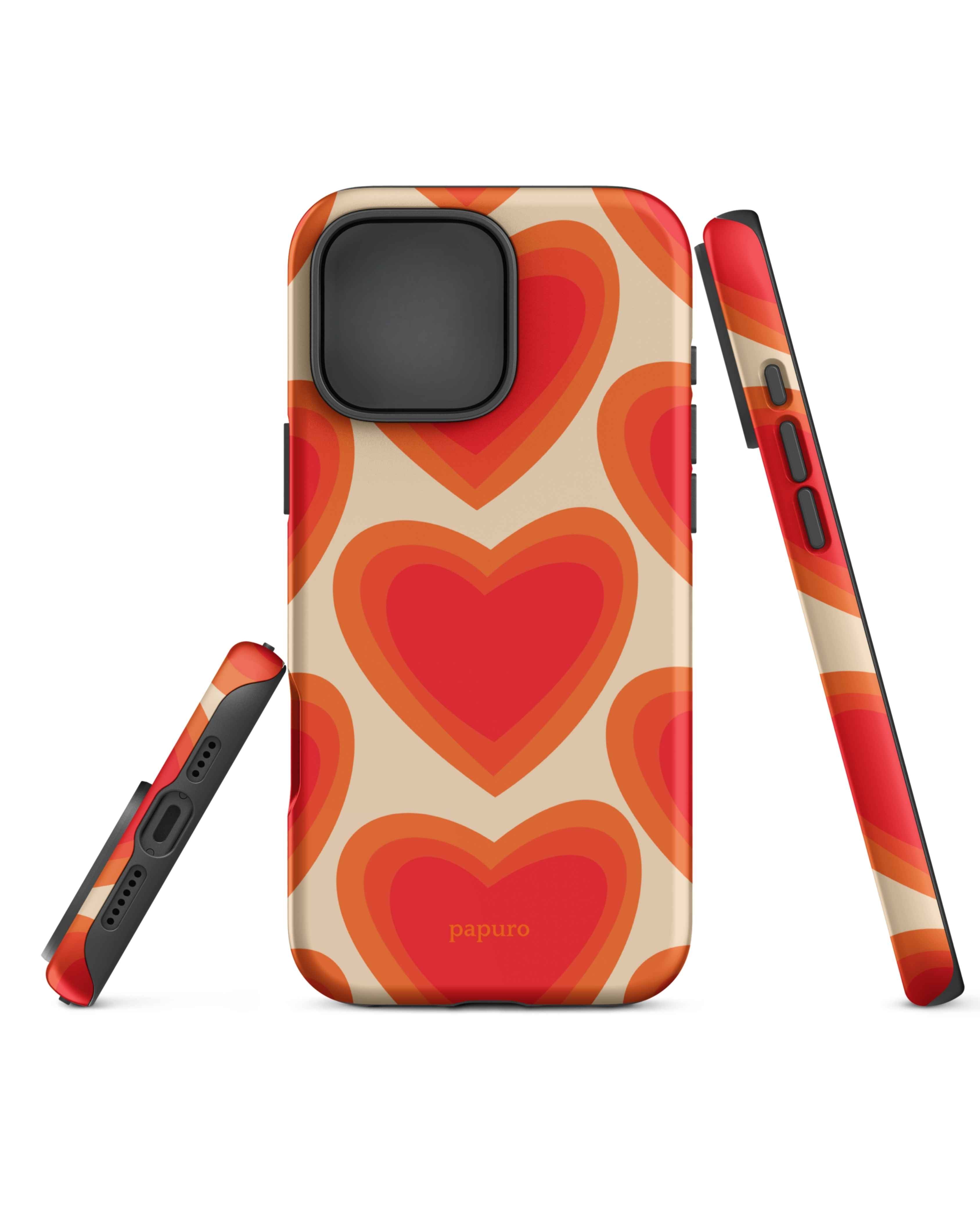 Sunset Hearts iPhone Case