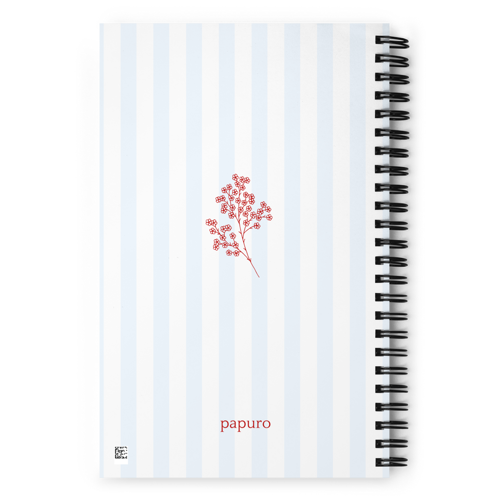 Blue Striped Bullet Journal