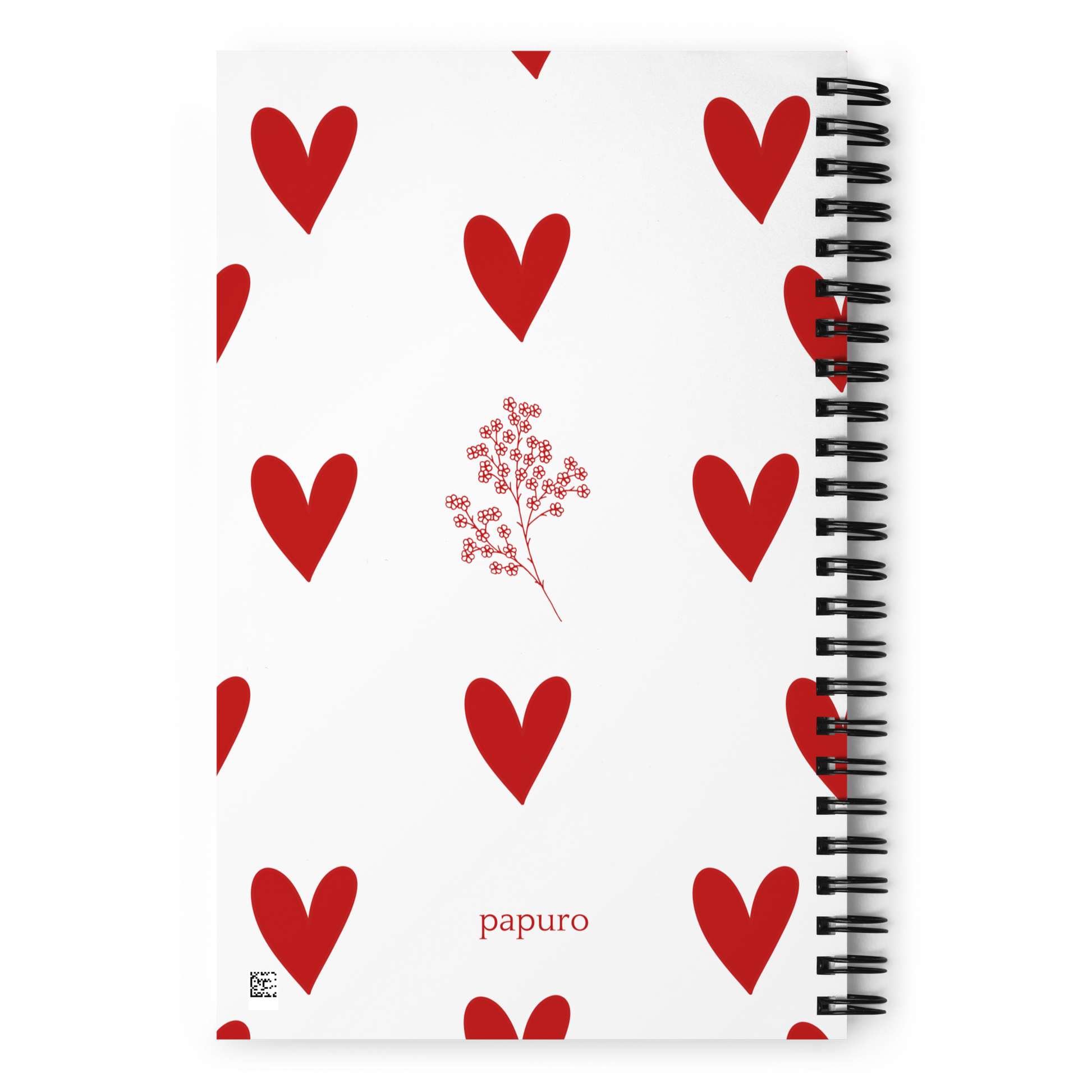 Red Hearts Bullet Journal