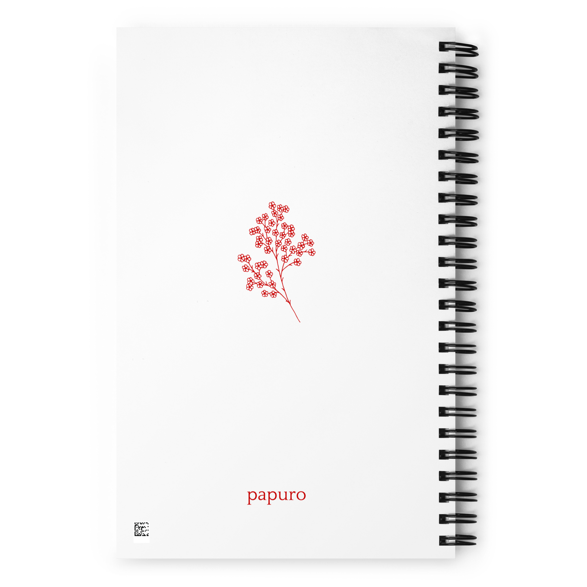 My White With Some Red Bullet Journal