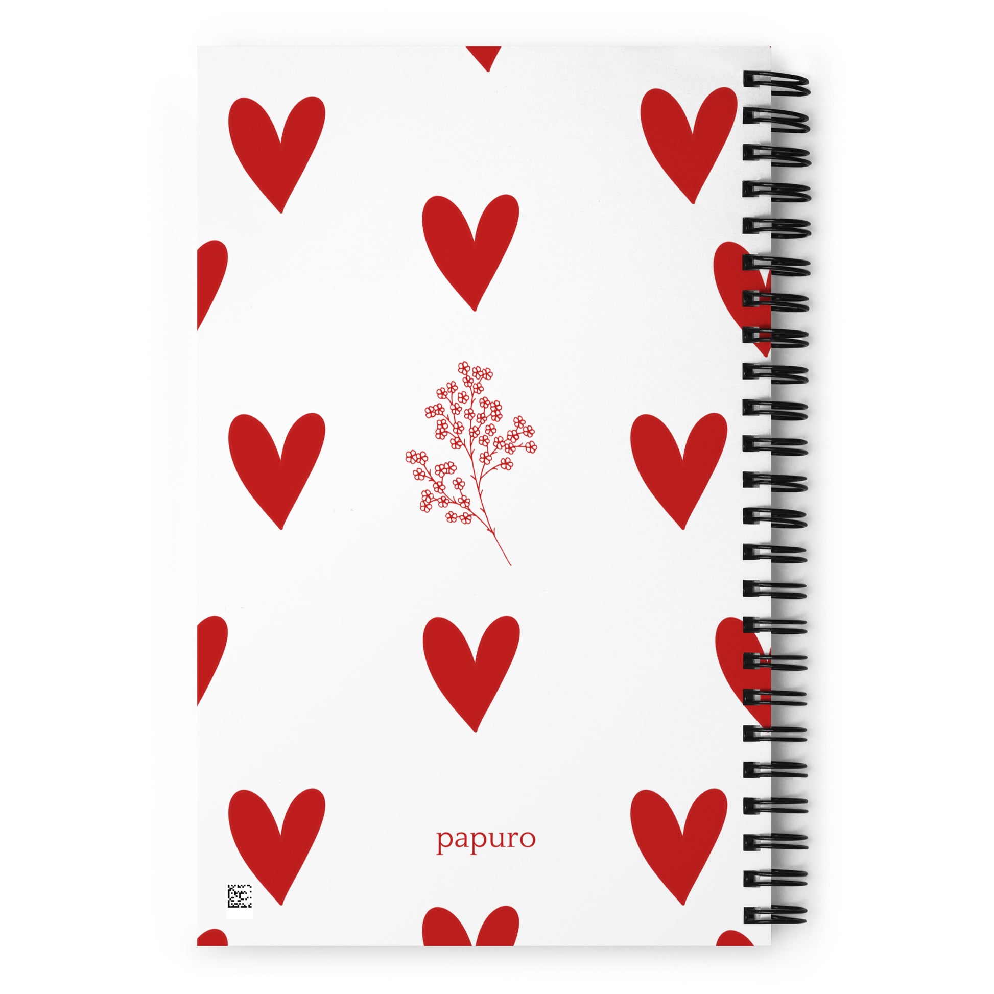 Red Hearts Bullet Journal