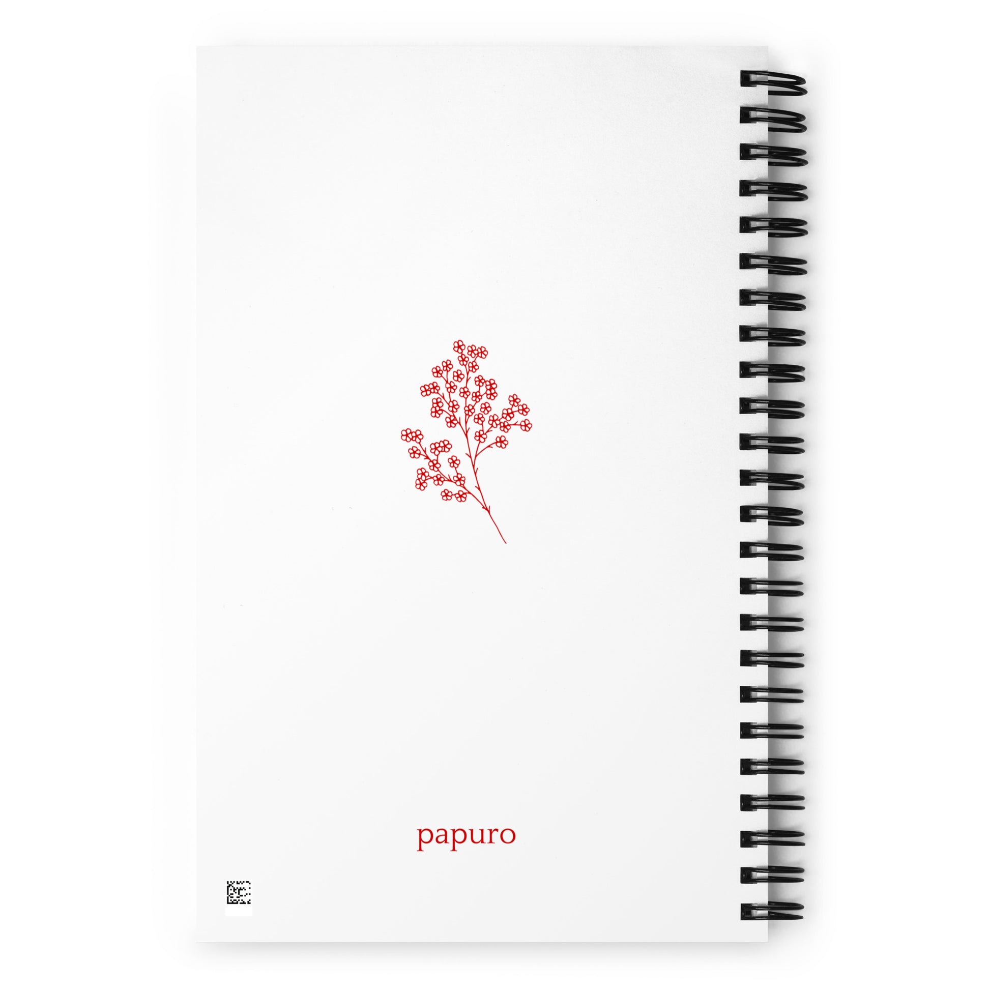 My White With Some Red Bullet Journal