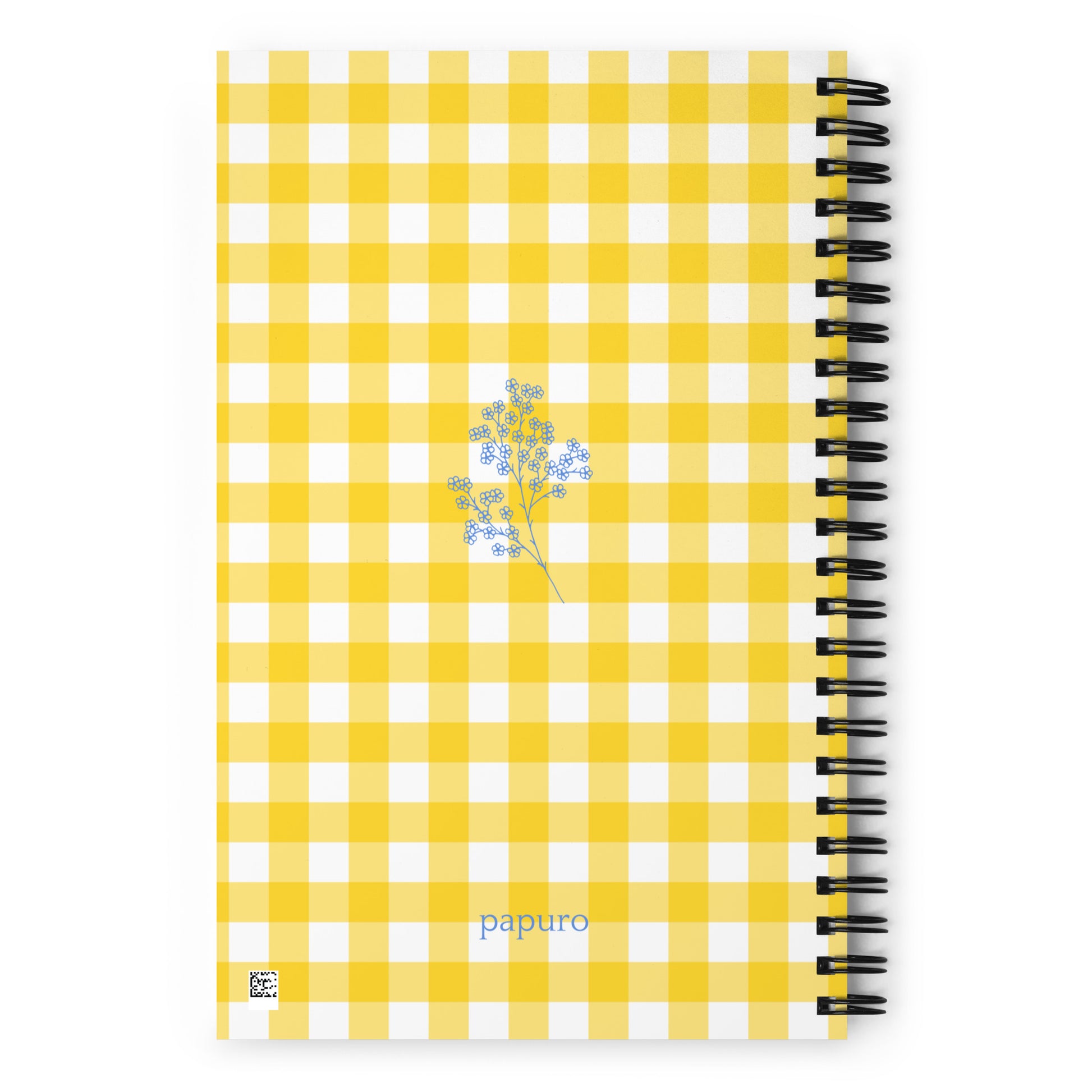 Yellow Gingham Bullet Journal