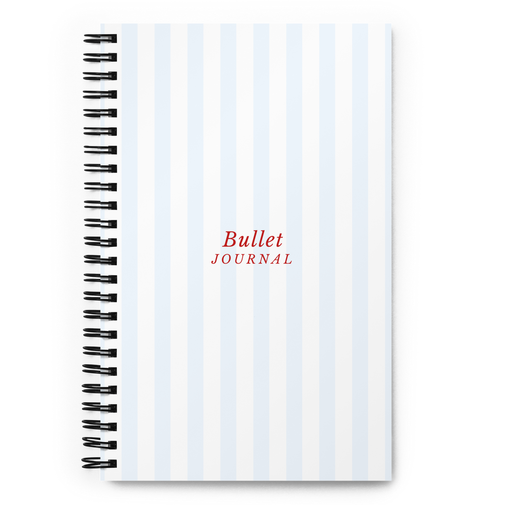 Blue Striped Bullet Journal