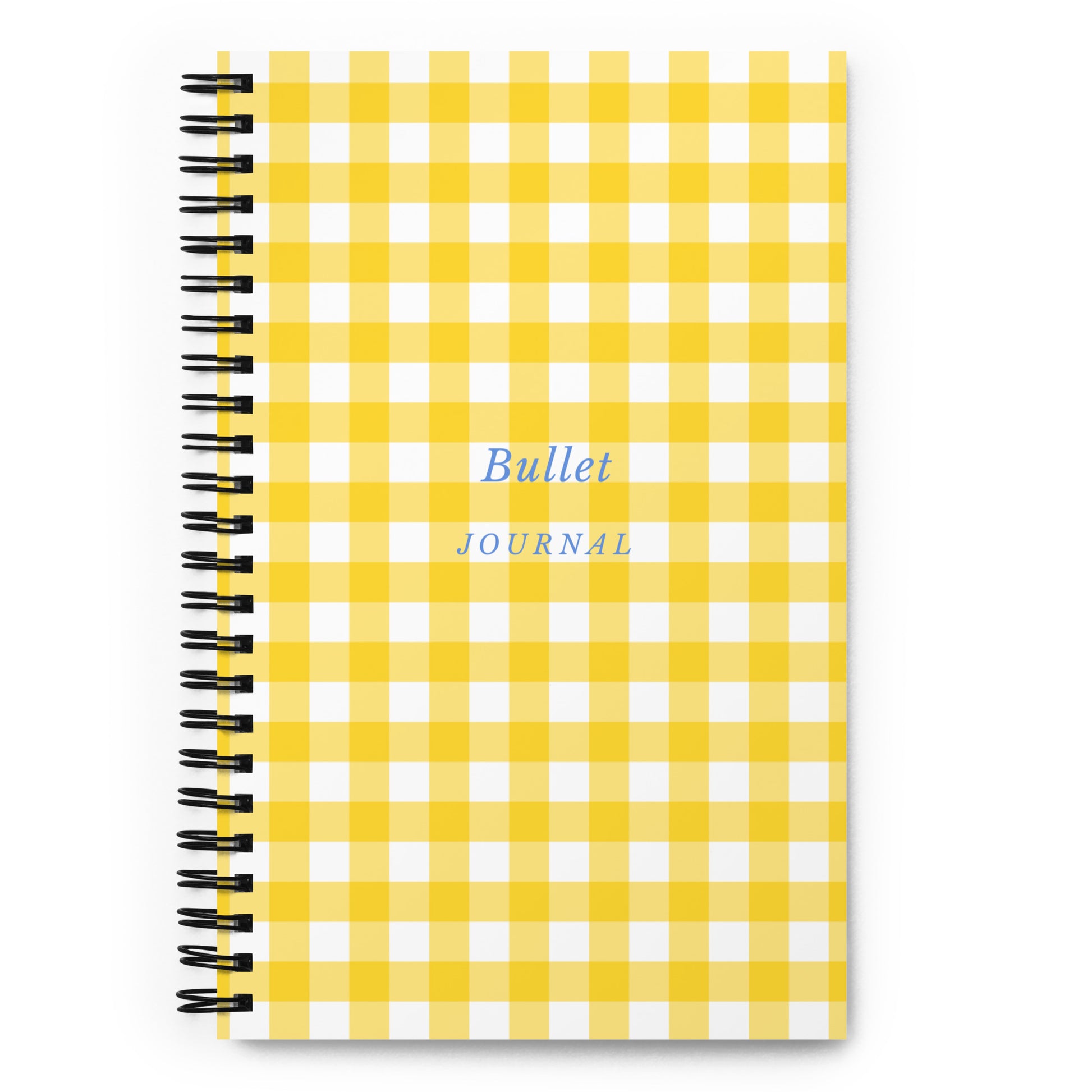Yellow Gingham Bullet Journal